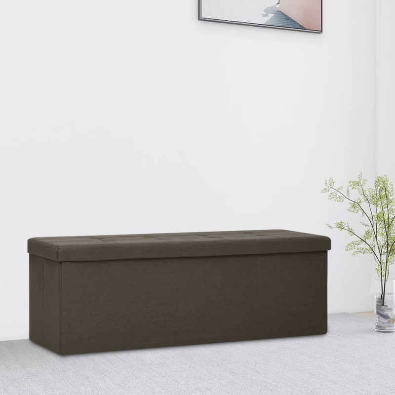 möbelando Sitztruhe 3010866 (LxBxH: 38x110x38 cm), faltbar aus Stoff in Dunkelbraun