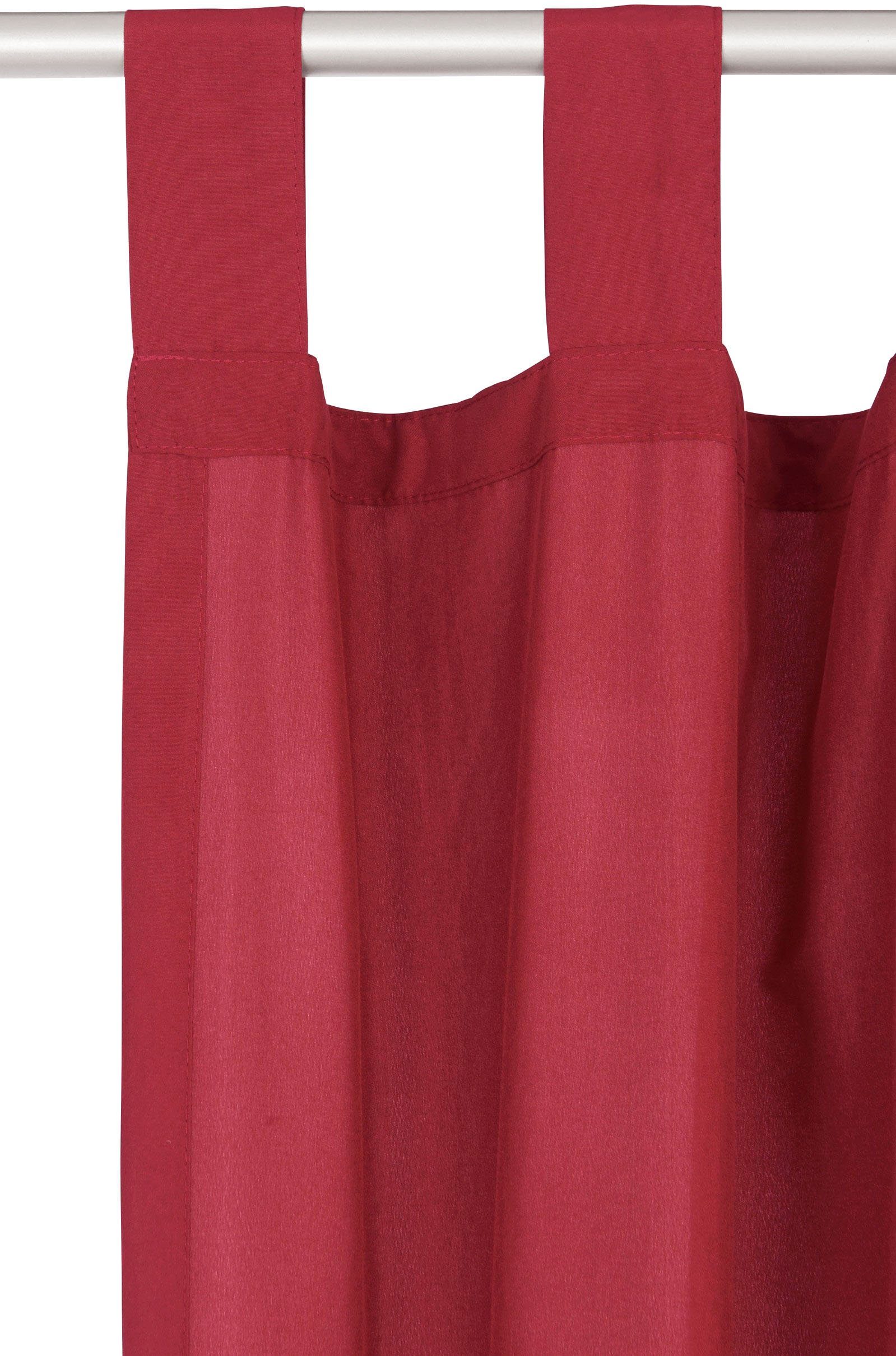 OTTO home Vorhang Raja mit Schlaufen, 2er Pack, blickdicht, Topseller (2 St), Schlaufen, blickdicht, Polyester, 2er-Set, Bestseller, einfarbig, modern, pflegele – Bild 4 von 5