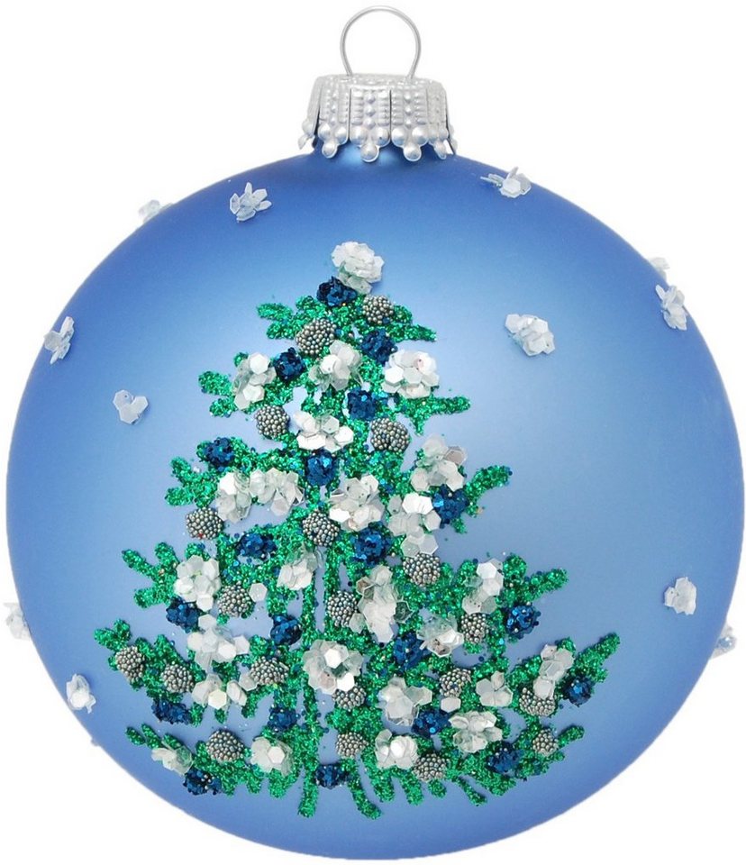 Krebs Glas Lauscha Weihnachtsbaumkugel CBK03466, Weihnachtsdeko,  Christbaumschmuck, Christbaumkugeln Glas (1 St), aus Glas, mit  Weihnachtsbaum-Motiv