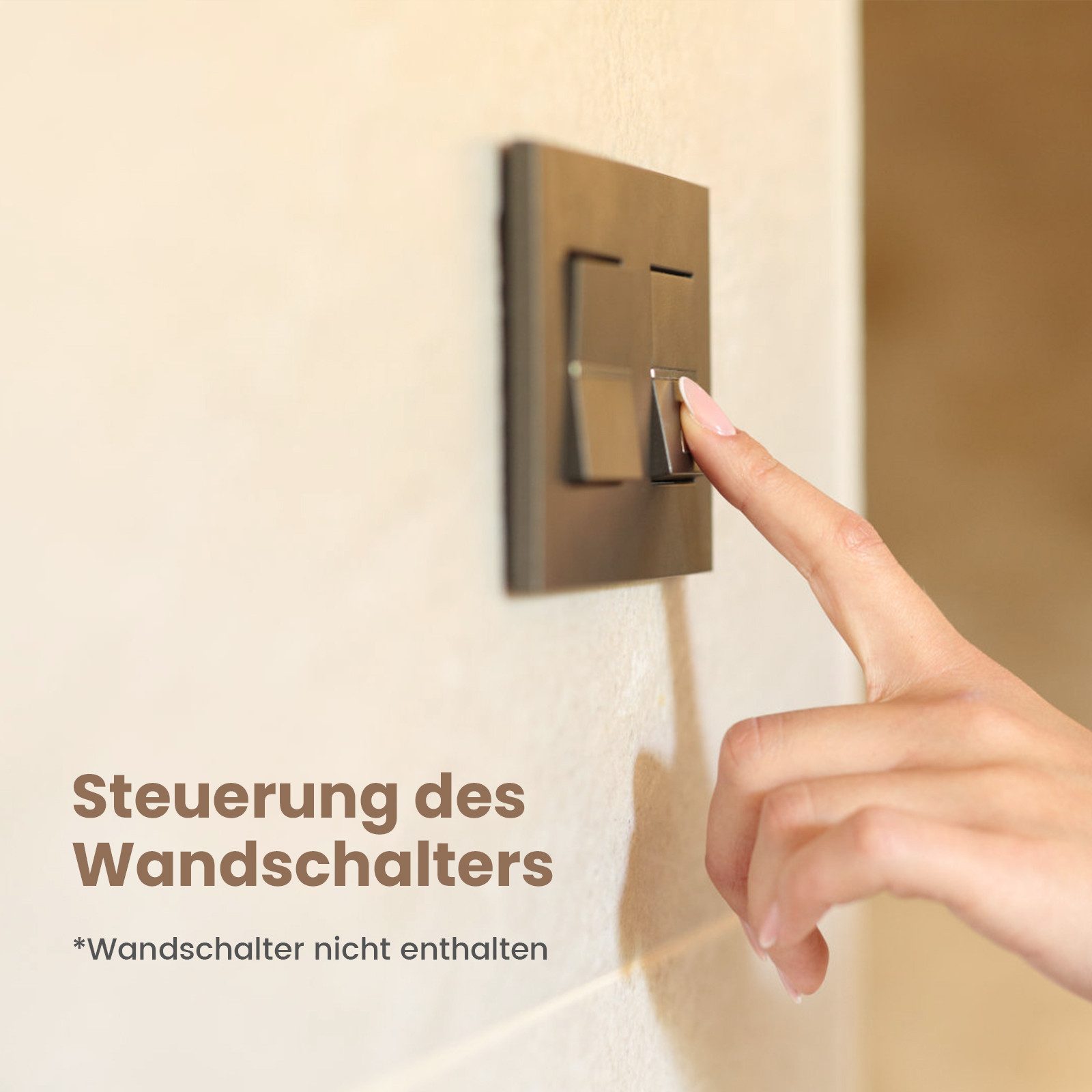 EMKE Badspiegel mit Beleuchtung 6500K Kaltweiß 3-fach Vergrößerung (Breite: 80~120cm), Kaltweißes Licht, Memory Funktion, IP44