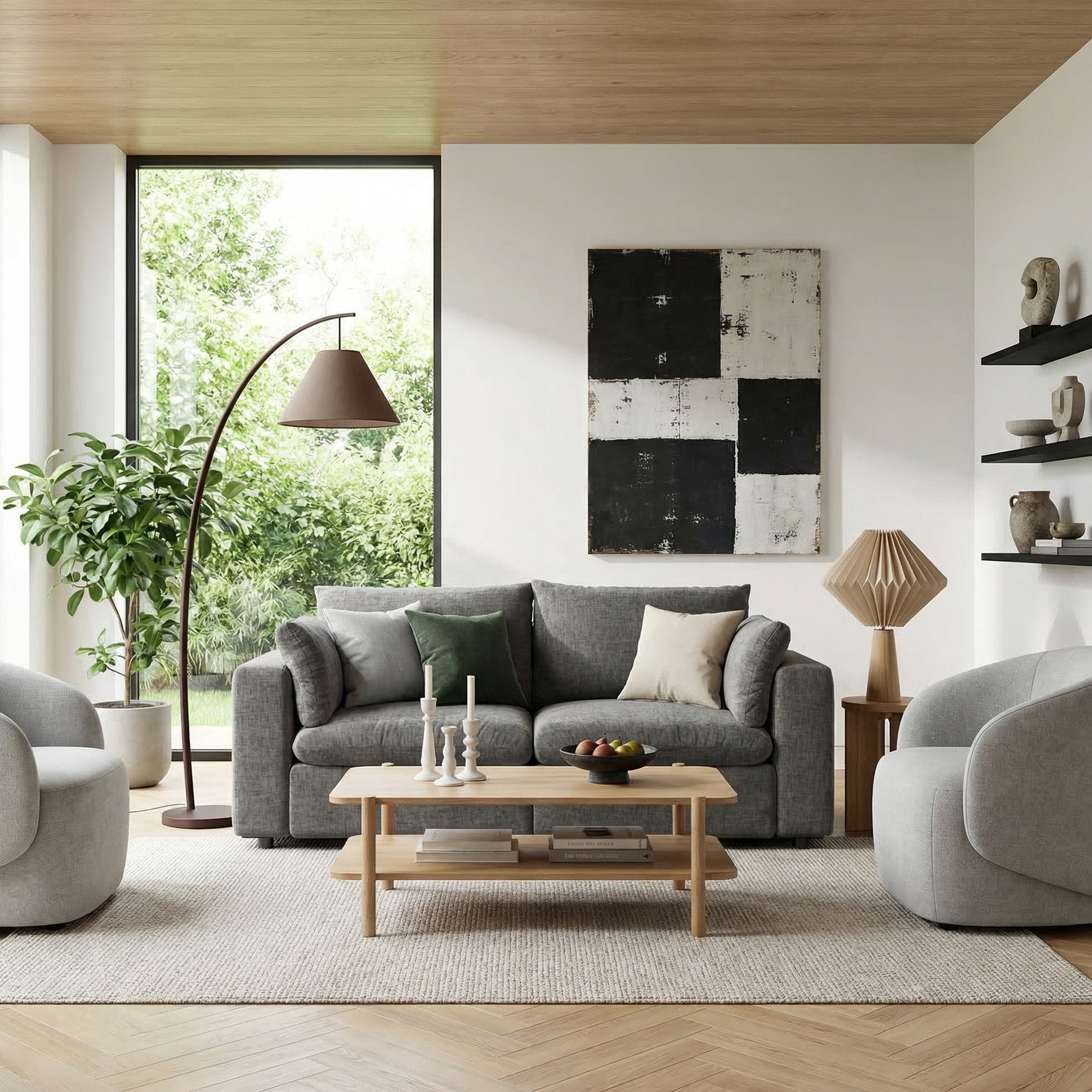 Woltu Sofa, für 2 Sitzer, Couch mit abnehmbarem Chenille-Bezug, 180x83x91 cm