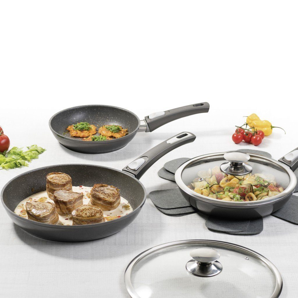 Genius Bratpfanne »Genius Bonafit Diamant Edition Pfanne inkl. Glasdeckel Ø 28cm Induktion