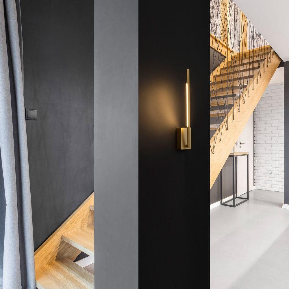 Nova Luce Wandleuchte LED Wandleuchte Raccio in Gold, LED