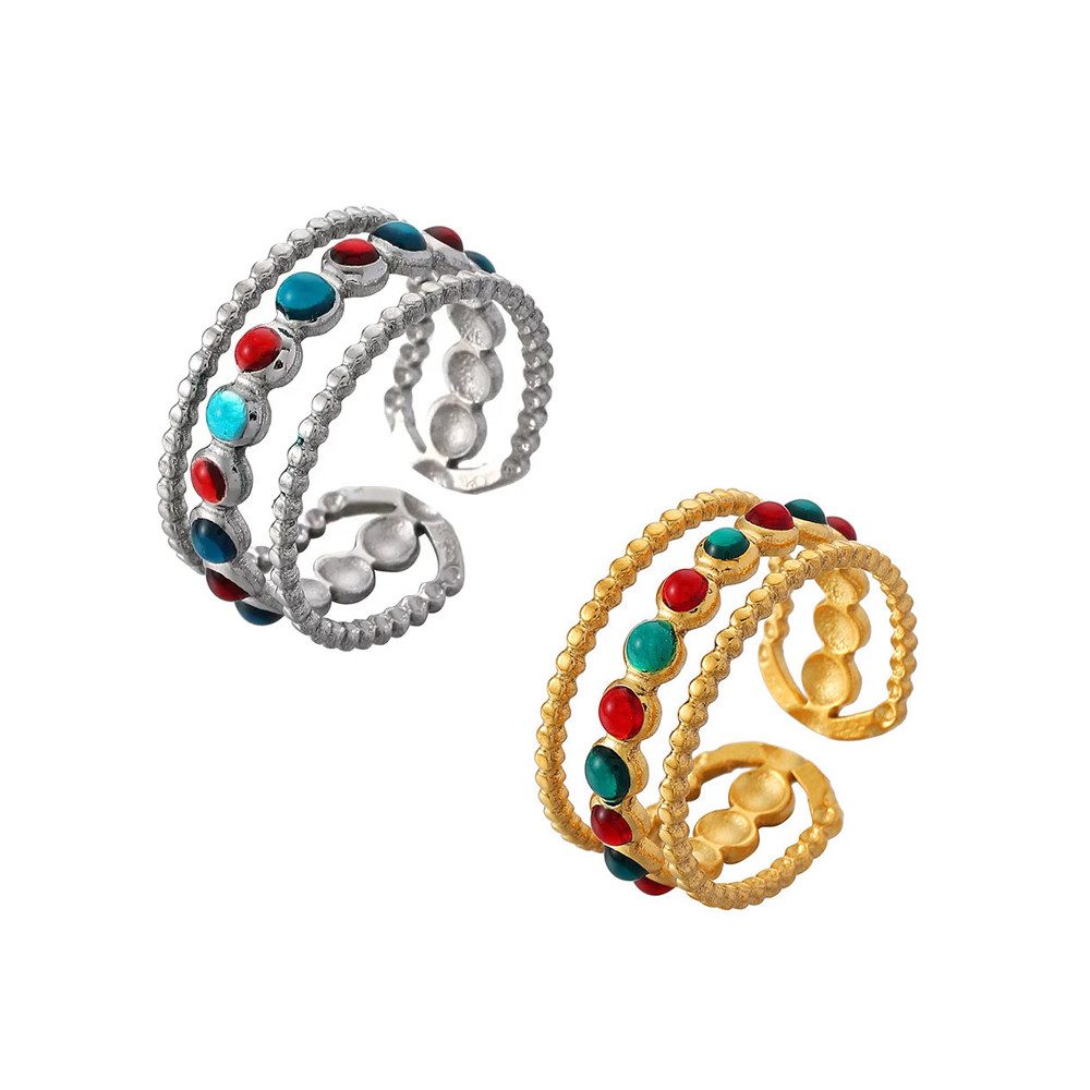 RWEUOQ Fingerring Verstellbare Damenringe, Offener hohler günstig online kaufen