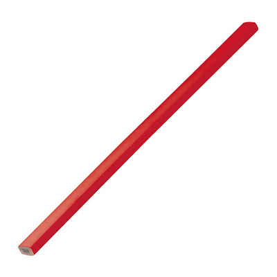 Livepac Office Bleistift 10 Zimmermannsbleistifte / Länge: 25cm / Farbe: lackiert rot