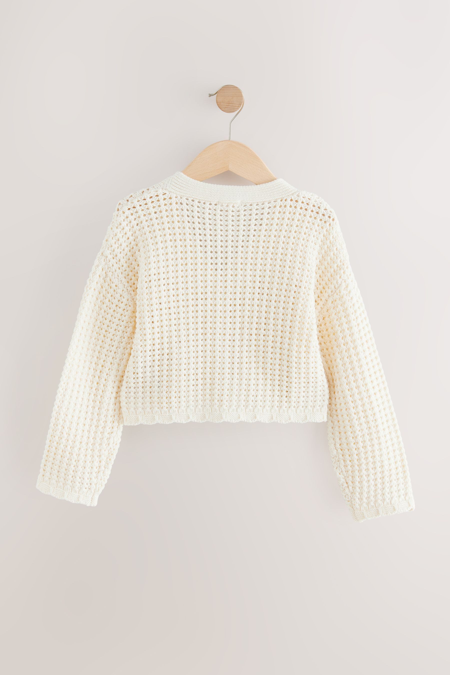 Next Strickjacke Strickjacke mit gehäkelten Blumen günstig online kaufen