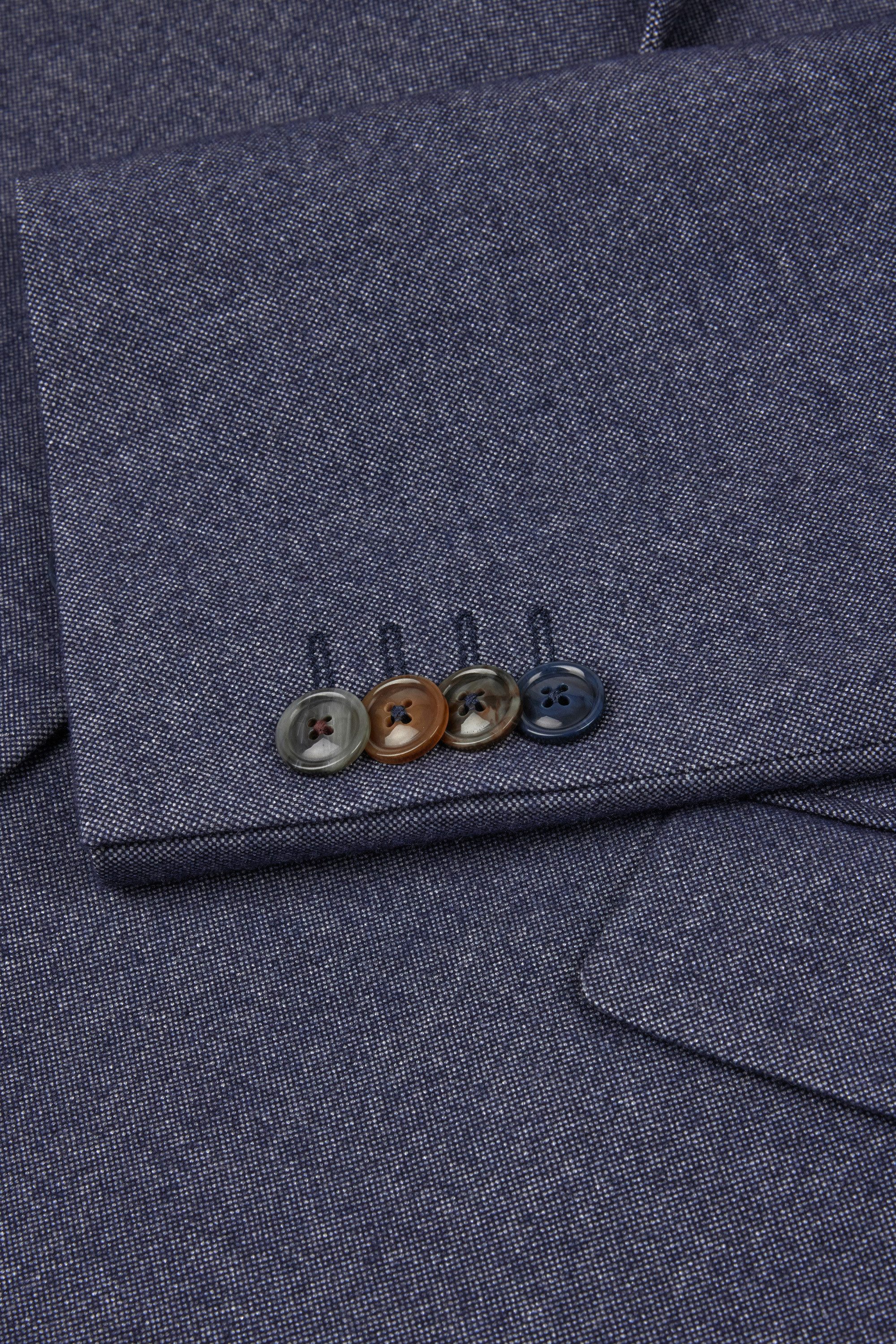 Digel Anzugsakko Ezzo-G (1-tlg., Polyester-Viskosemix) Kissing Buttons, Abnehmbarer Revers-Pin