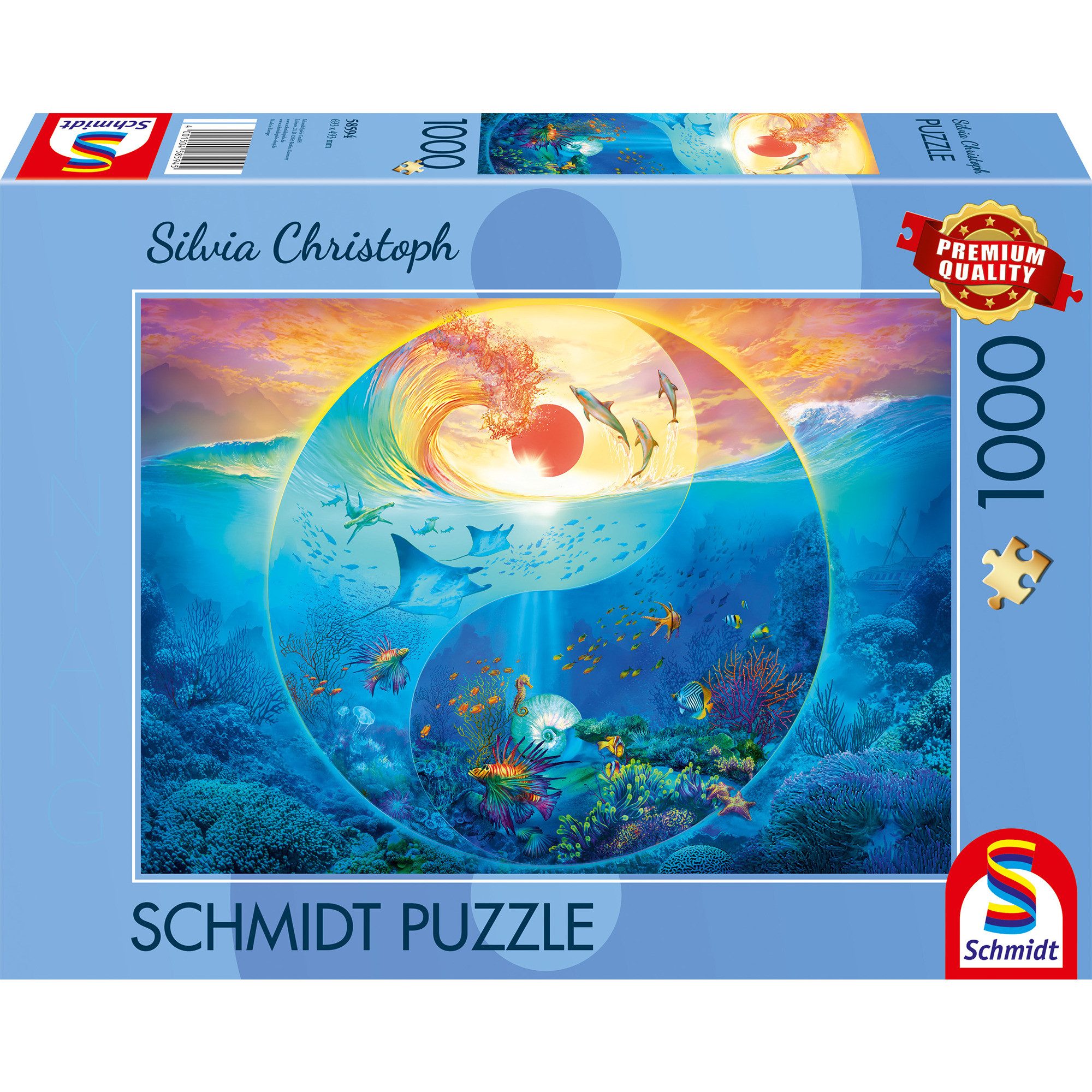 Schmidt Spiele Puzzle Schmidt Spiele Silvia Christoph: Yin & Yang Im, 1000 Puzzleteile