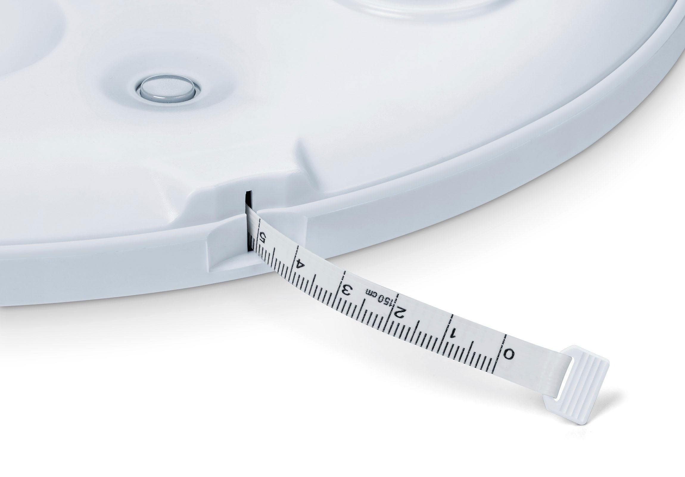 BEURER Personenwaage BY 90 Babywaage, mit innovativer Bluetooth®-Verbindung zur App und integriertem Maßband