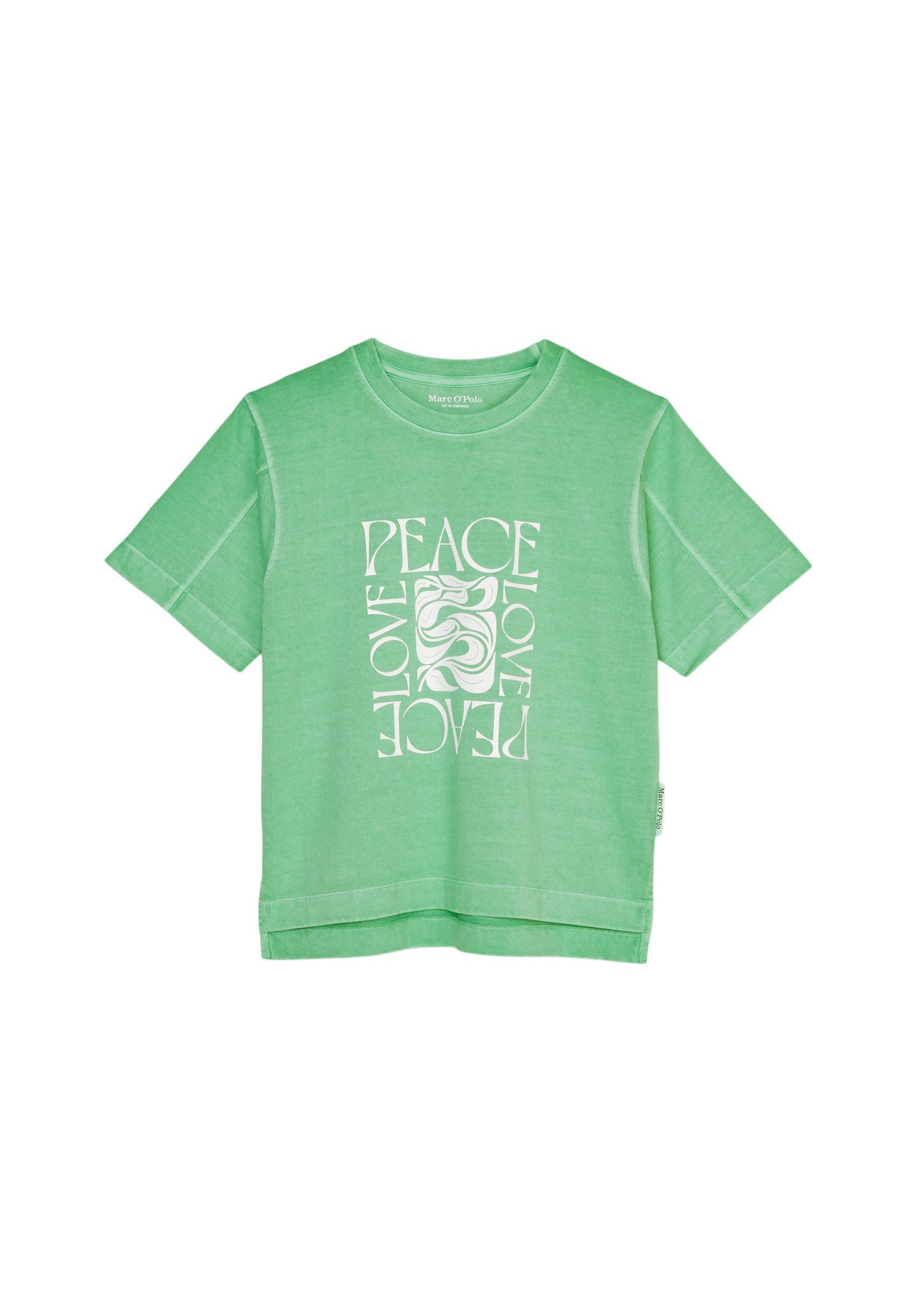 Marc O'Polo T-Shirt aus reiner Bio-Baumwolle grün