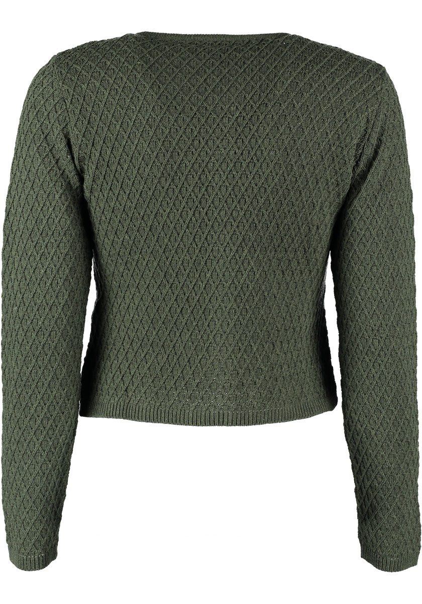 OS Trachten Strickjacke Quivun Trachtenjacke mit Rautenmuster günstig online kaufen