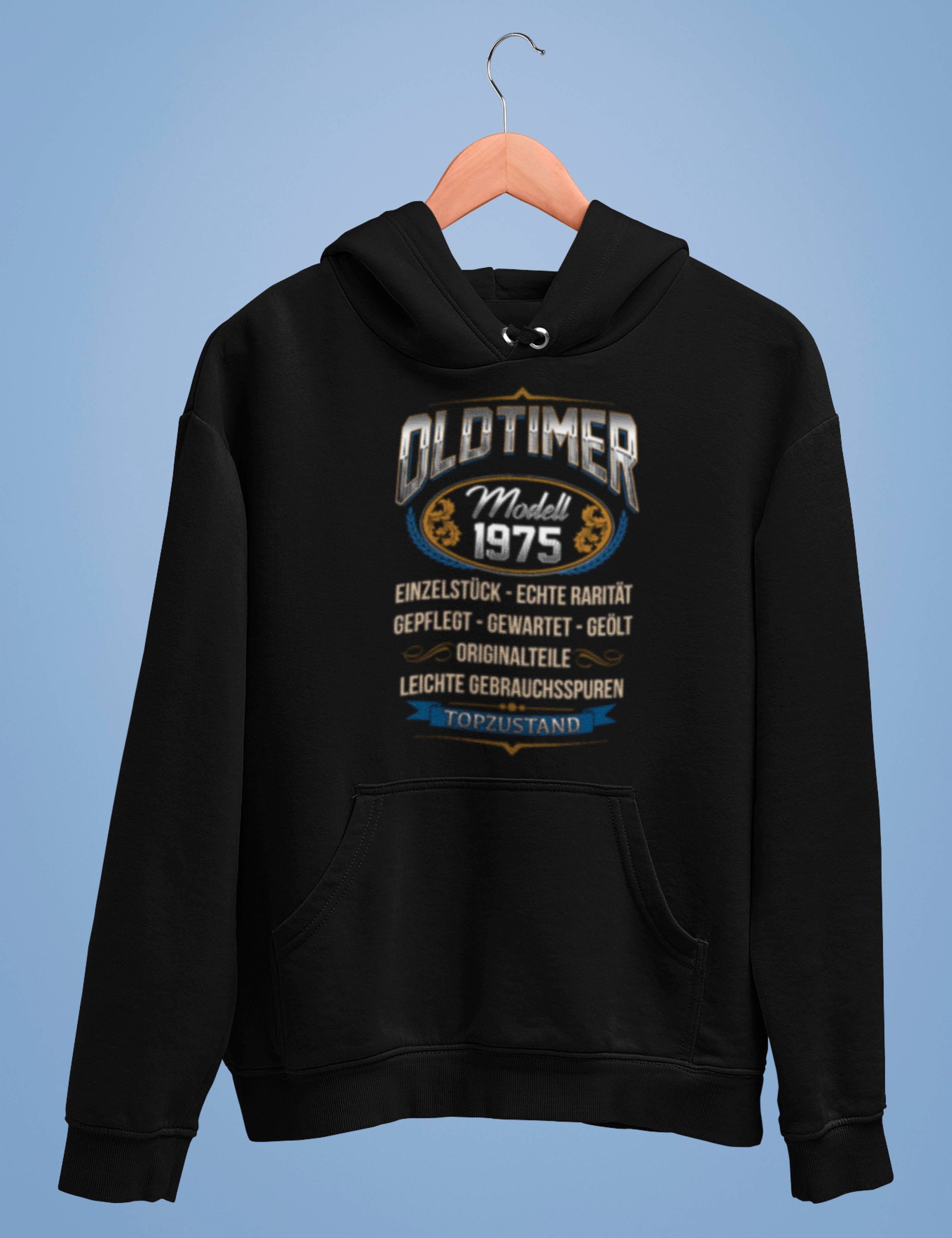 Youth Designz Kapuzenpullover Herren Hoodie OLDTIMER 1975 Geburtstag Pullov günstig online kaufen