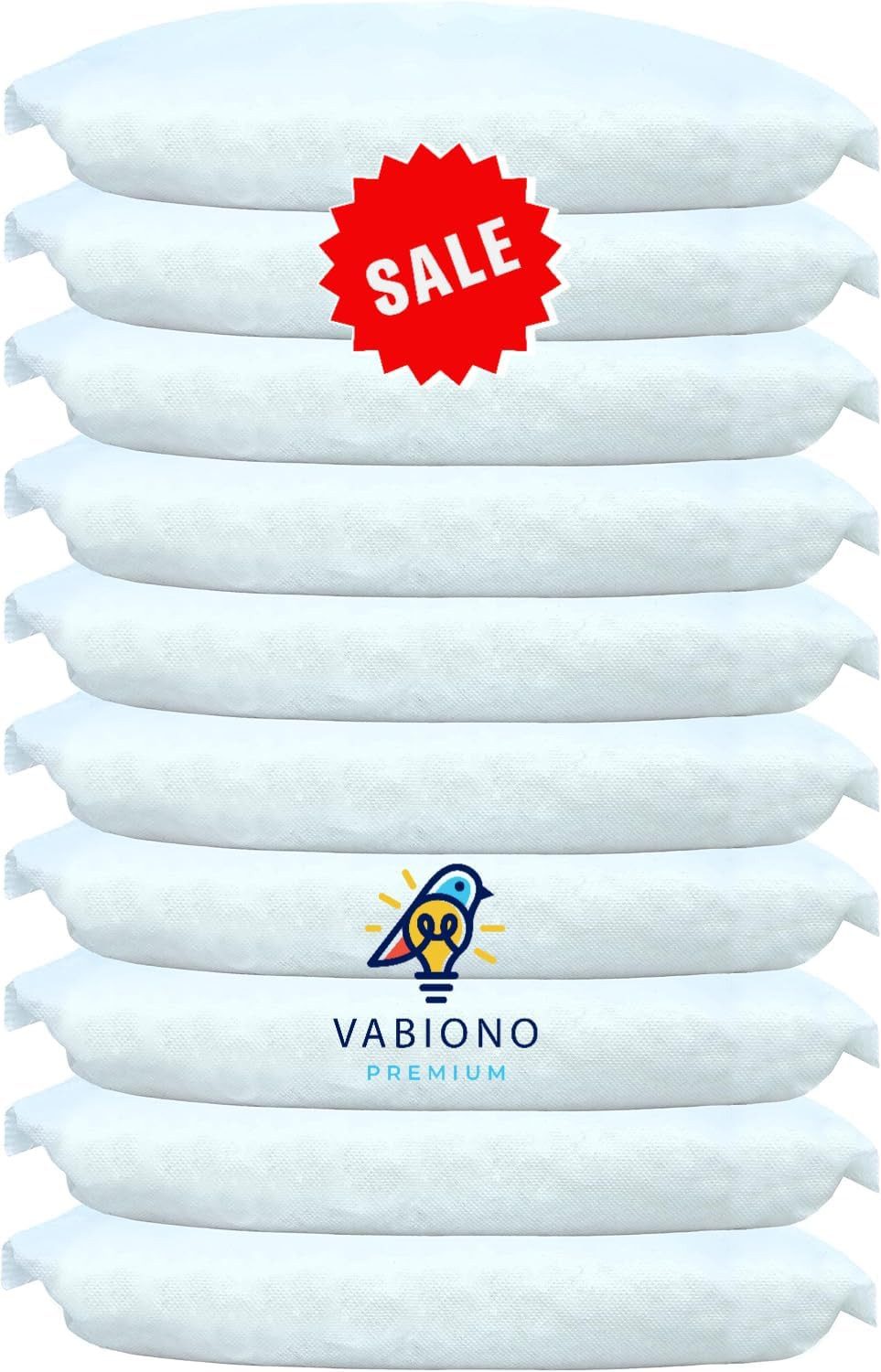 VABIONO Raumentfeuchter-Nachfüllpack 10 x 1,2 kg für Granulat Luftentfeuchter - kostengünstig + effektiv, für Entfeuchter, Geruchsneutral, kein Stromverbrauch, Deutsche Marke, kostenfreier Versand