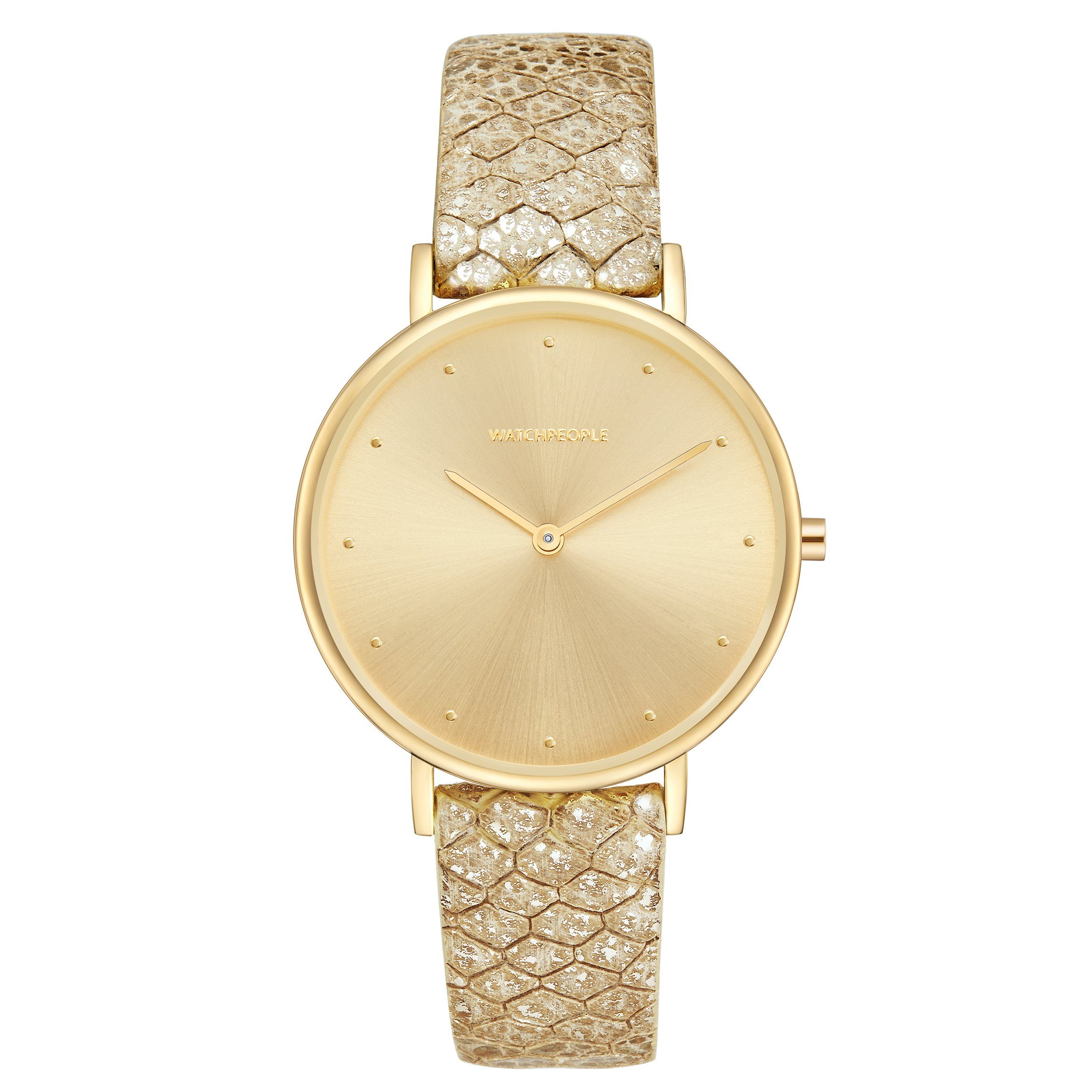 Watchpeople Quarzuhr I Love Dots WP 031-02, flach, easy release Band