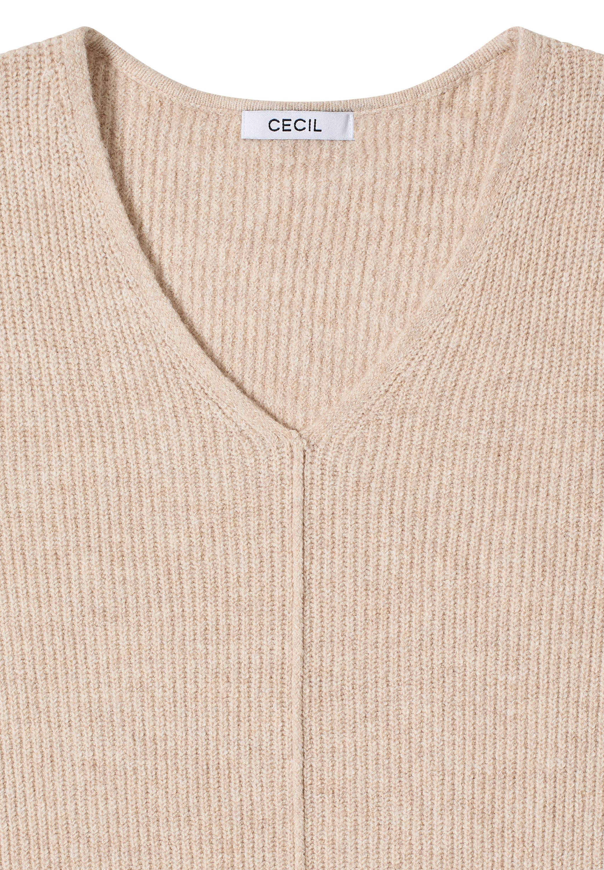 CECIL Strickpullover mit V-Ausschnitt