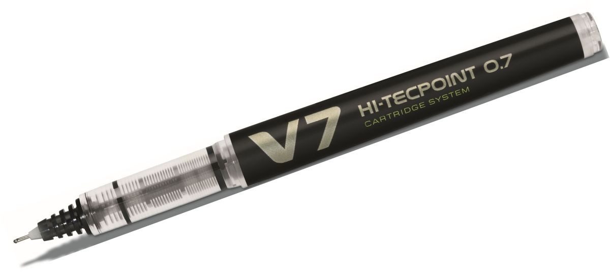 Pilot Pen Tintenfeinschreiber Tintenroller Hi Tecpoint V7 BG 0,4 schwarz