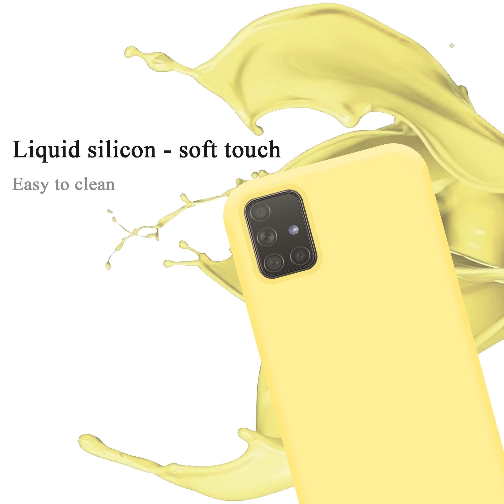 Cadorabo Handyhülle für Samsung Galaxy A51 4G / M40s Hülle Samsung Galaxy A51 4G / M40s, Flexible Hülle TPU Silikon Schutzhülle Back Cover Case