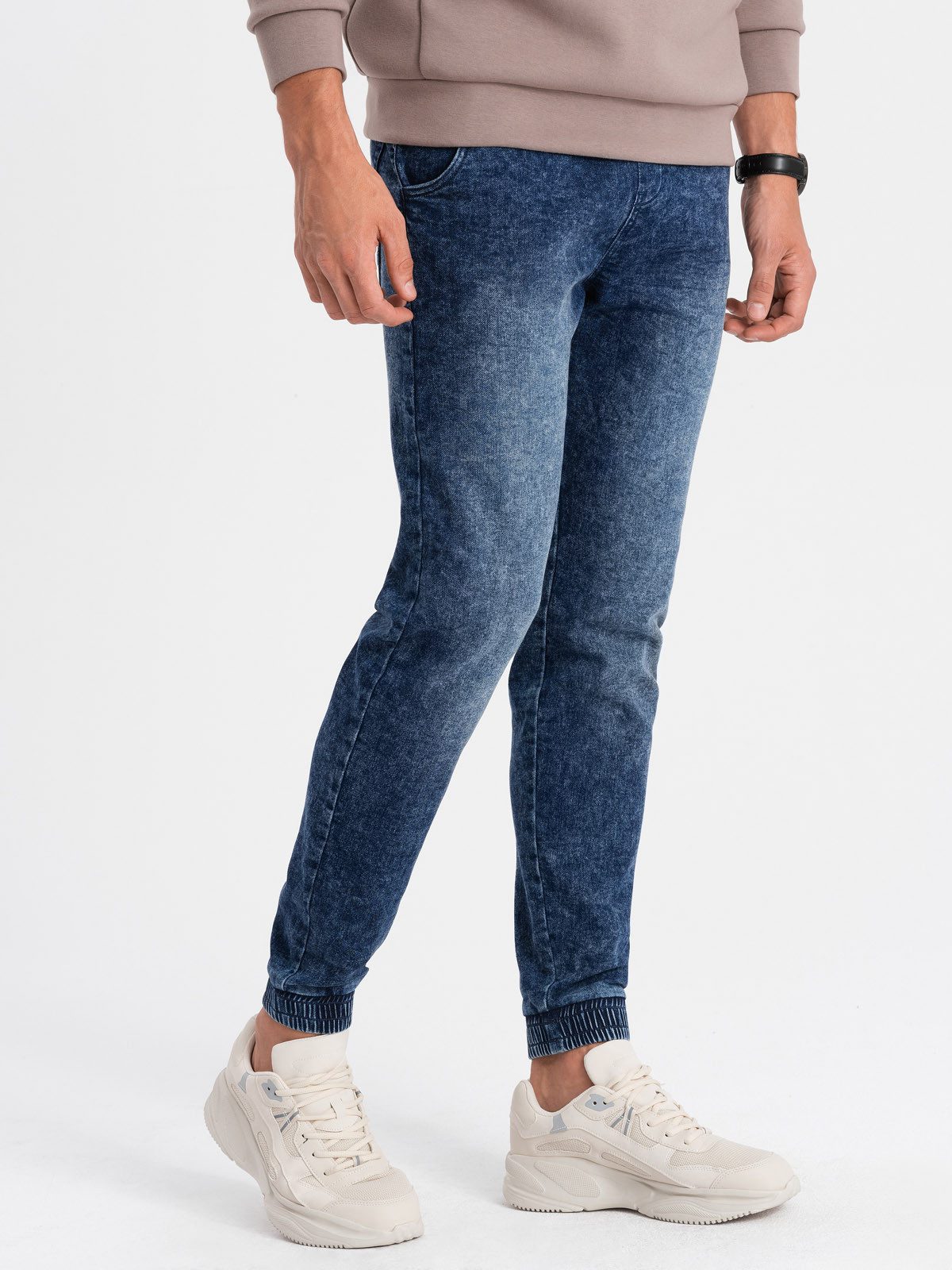 OMBRE Jeggings Marmorierte Denim-Hose Jeggings für Herren