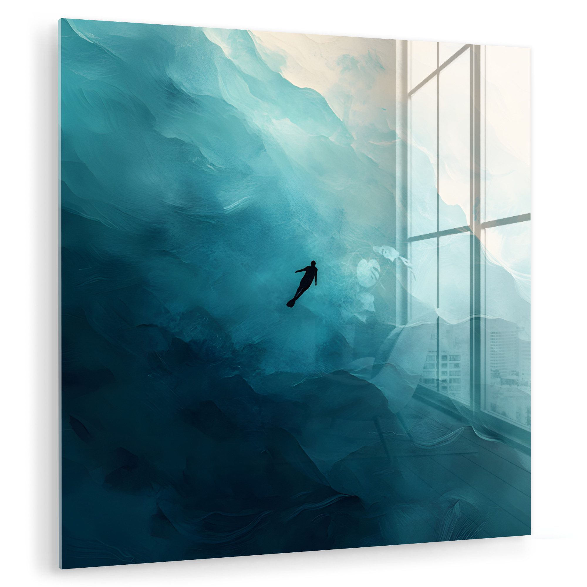 MuchoWow Acrylglasbild Meer - Silhouette - günstig online kaufen