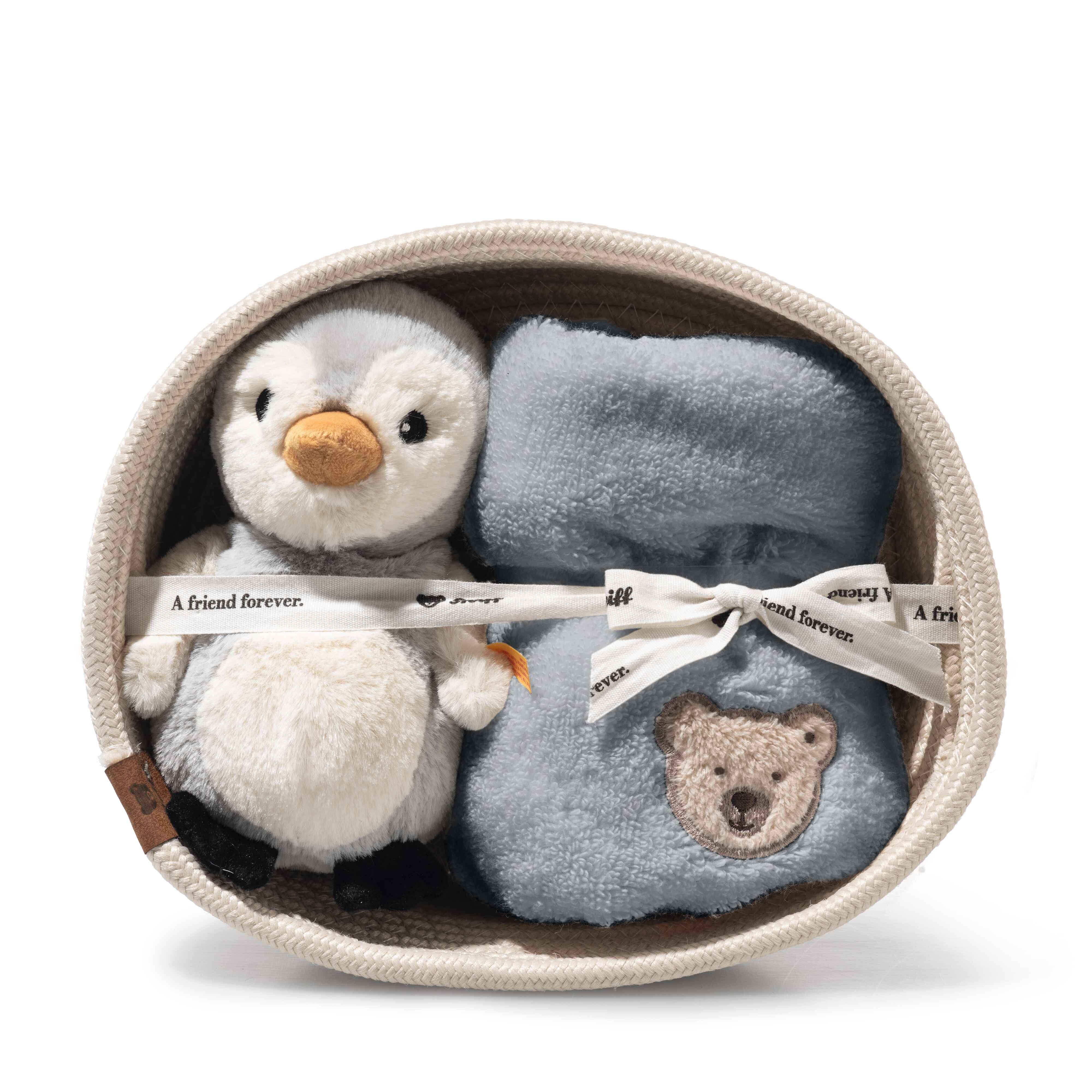 Steiff Kuscheltier-Rassel Geschenkset Lio Pinguin