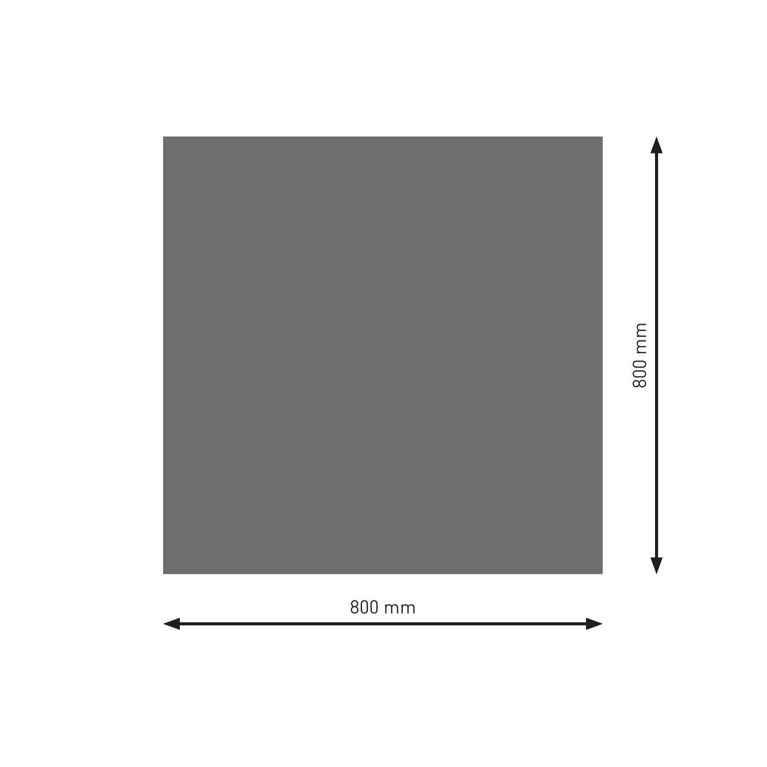 Raik Bodenschutzplatte Raik Bodenplatte Rechteck - Quadrat gussgrau 80 x 80 cm