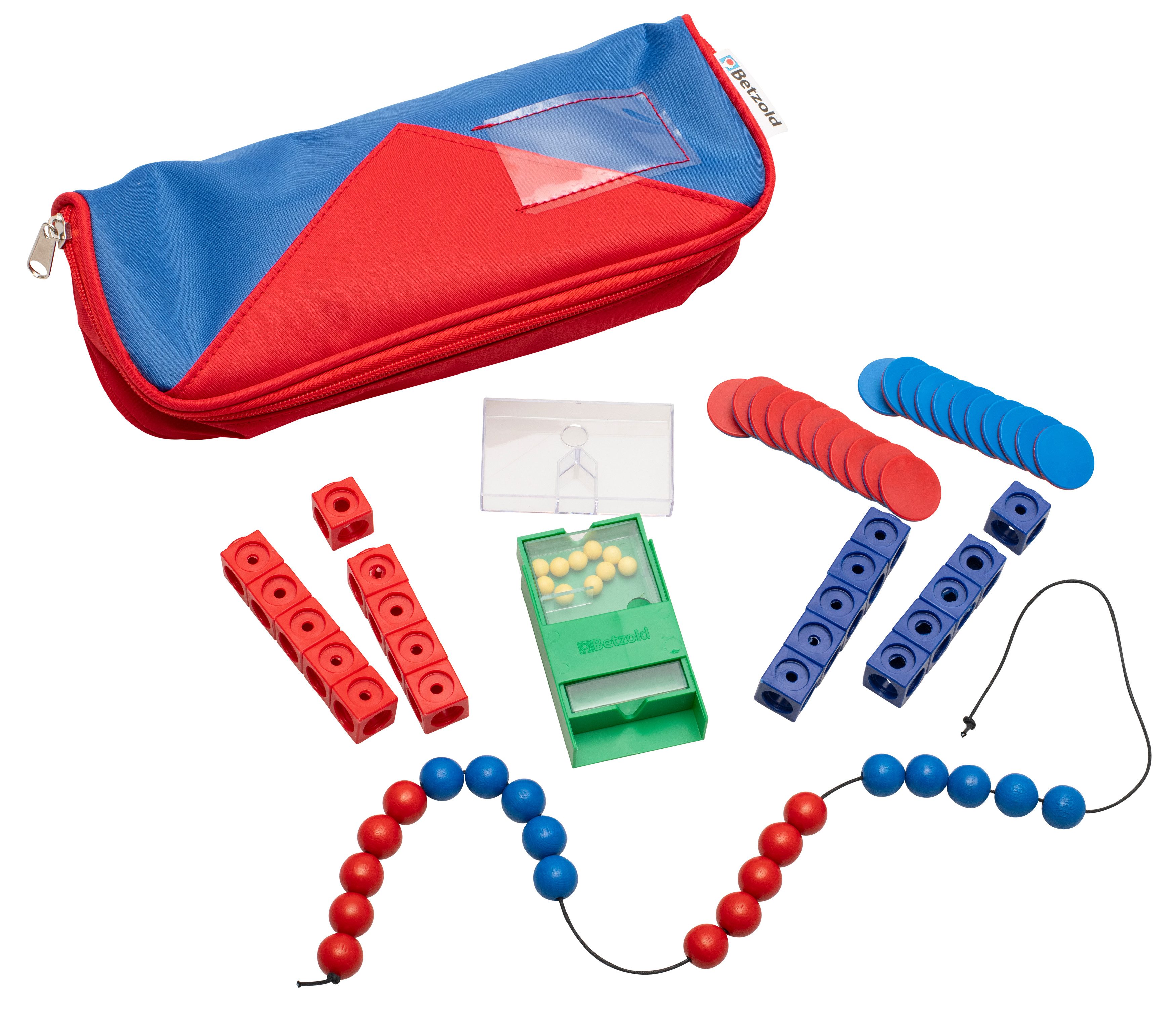 Betzold Lernspielzeug Schüler-Rechen-Set im Mäppchen – Mathematik Lernset Kinder
