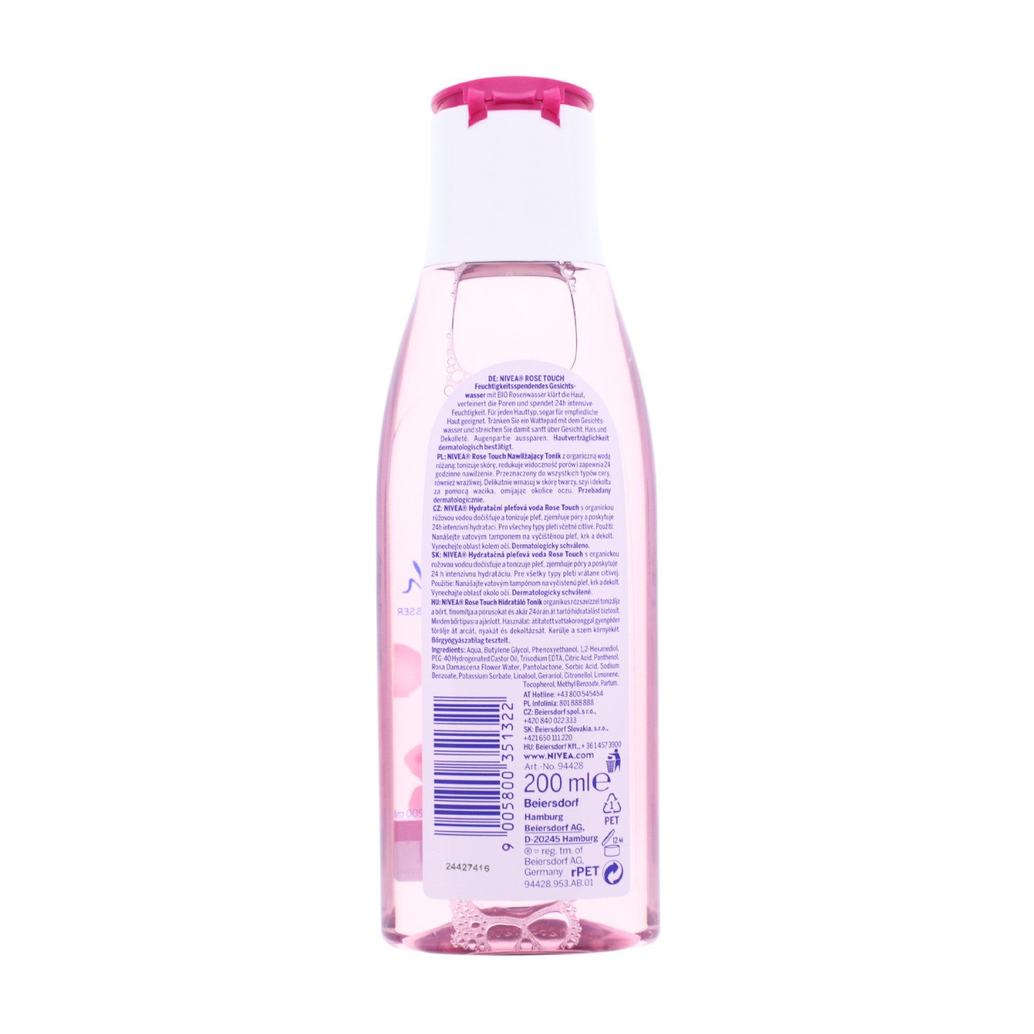 Nivea Gesichtspeeling NIVEA Rose Touch Gesichtswasser mit Rosenwasser alle Hauttypen klärt d