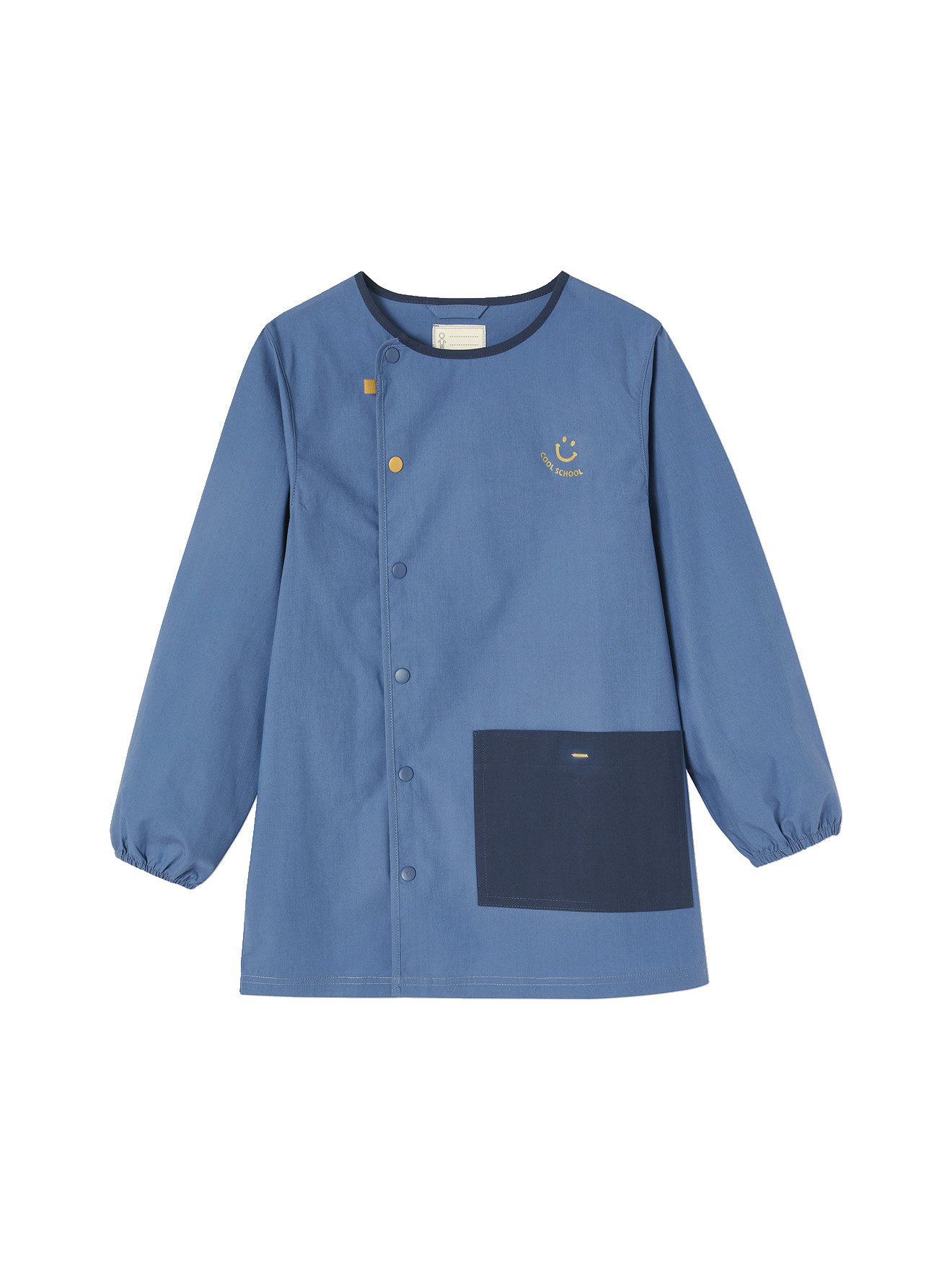 vertbaudet Langarmhemd Jungen Malkittel COOL SCHOOL Basic