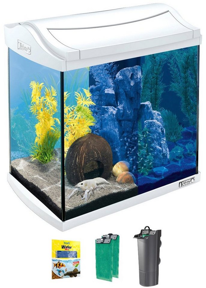 Tetra Aquarium AquaArt LED Discovery Line, BxTxH: 39,5x28x43 cm, 30 l, 4 mm  starkes, verzerrungsfreies Float-Glas mit geschliffenen Kanten
