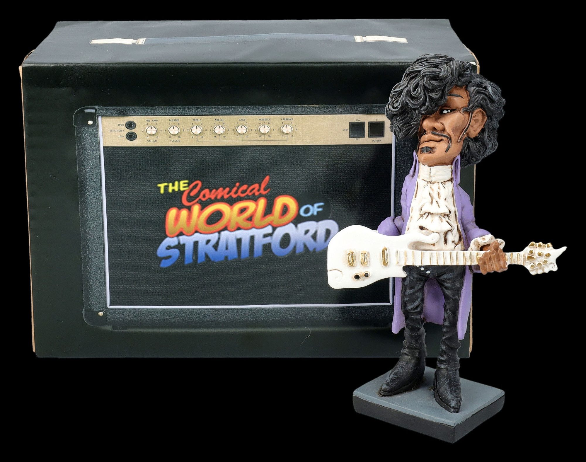 Figuren Shop GmbH Dekofigur Popstar Figur – Tafkap Karikatur Statue von Warren Stratford 17 cm