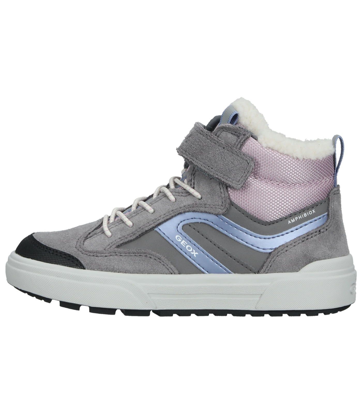 Sneaker Sneaker Grau Geox Leder/Textil Pink
