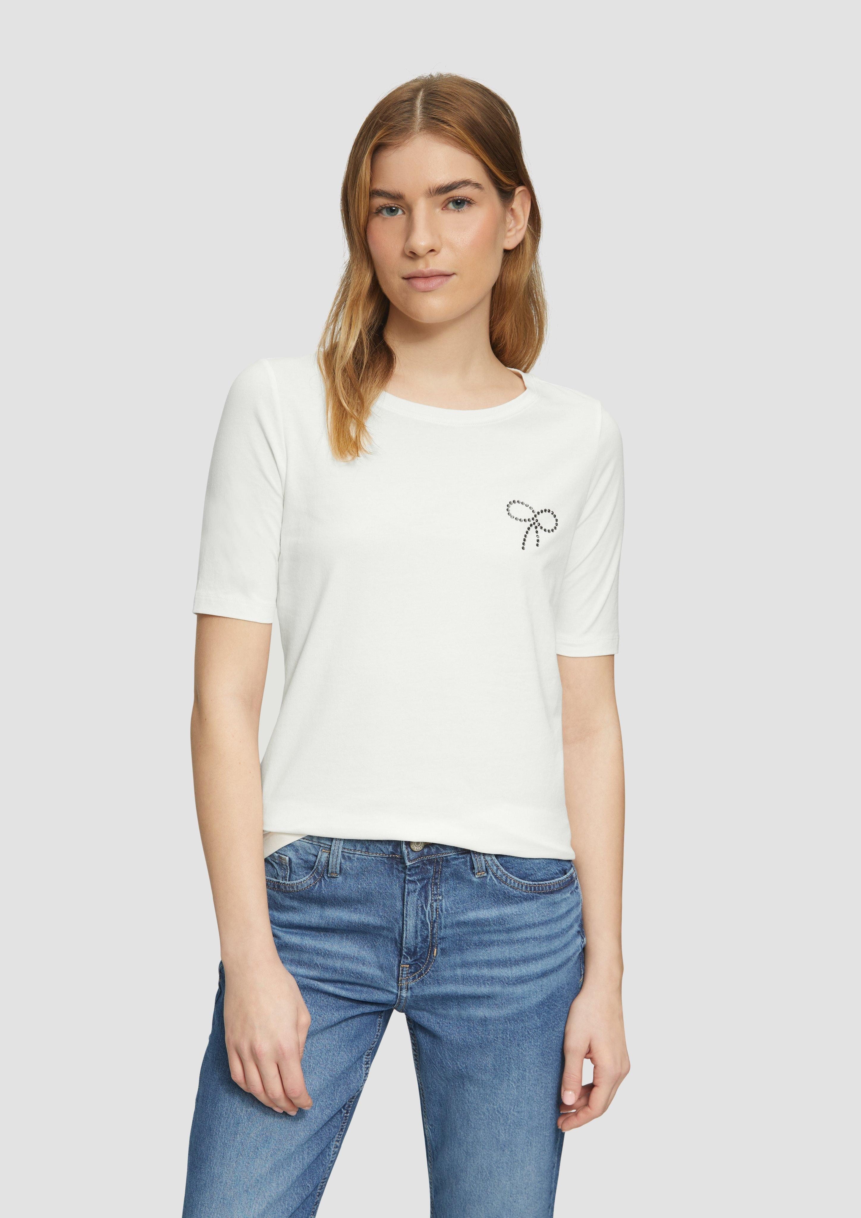 s.Oliver Kurzarmshirt Jersey-T-Shirt im Slim Fit günstig online kaufen