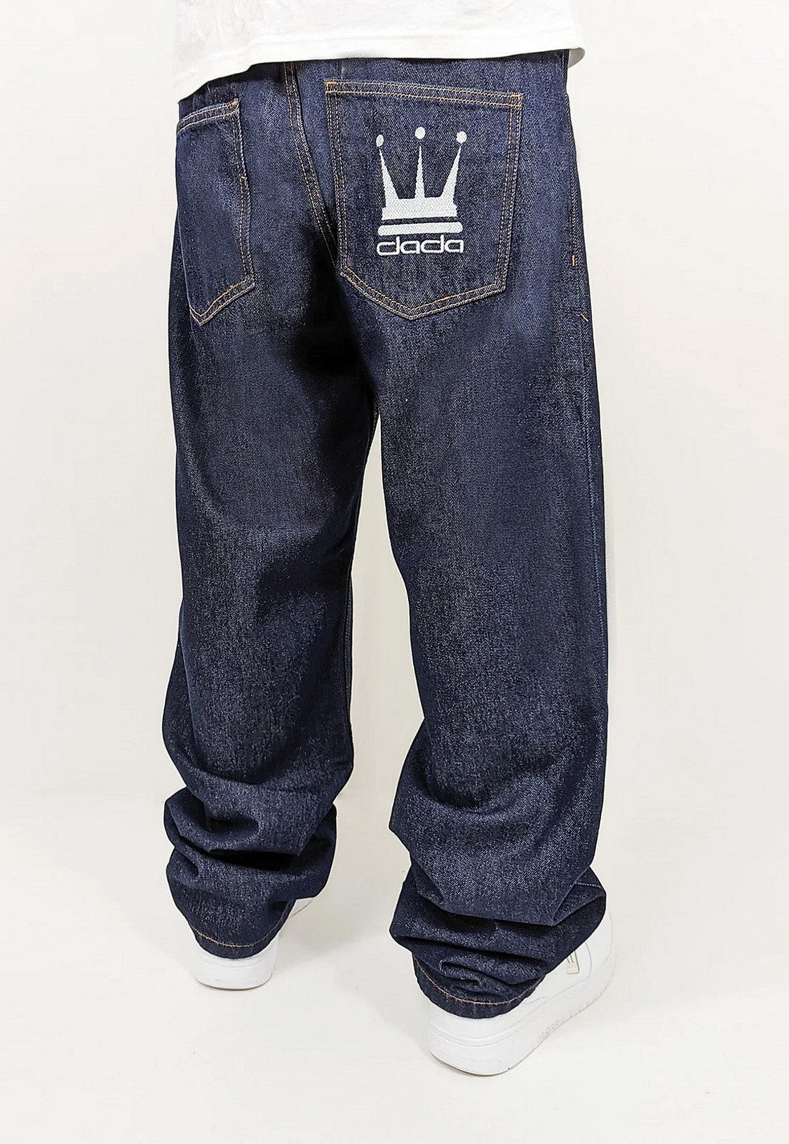 DADA Supreme Regular-fit-Jeans Bequem mit Logodruck Denim Minimal Baggy Pan günstig online kaufen