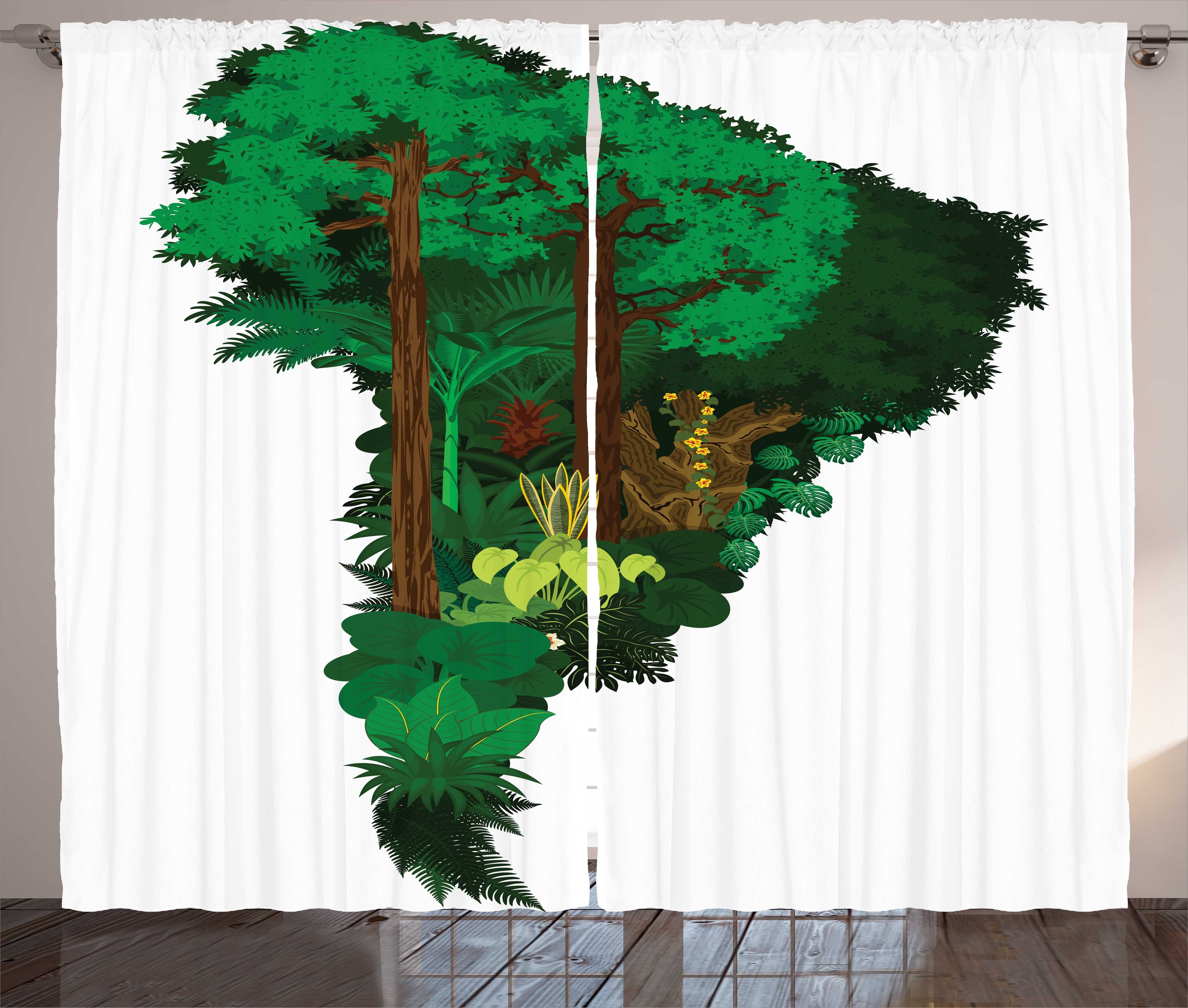 Schlafzimmer Karte Abakuhaus, Südamerika Gardine und Vorhang Schlaufen Haken, Botanic Kontinent Kräuselband mit