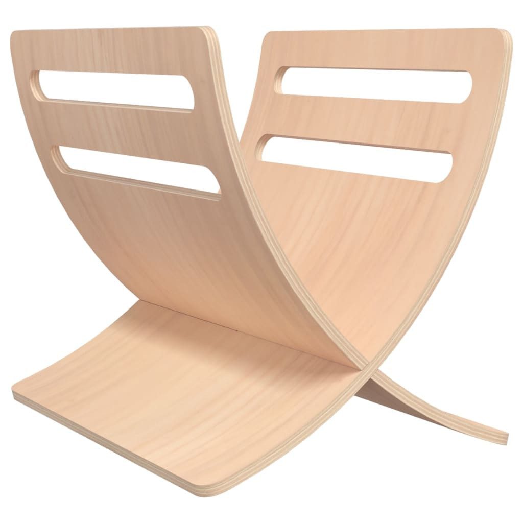 furnicato Zeitungsständer Praktischer aus Naturholz 29,5x29,5x26,5 cm Natur (1 St)