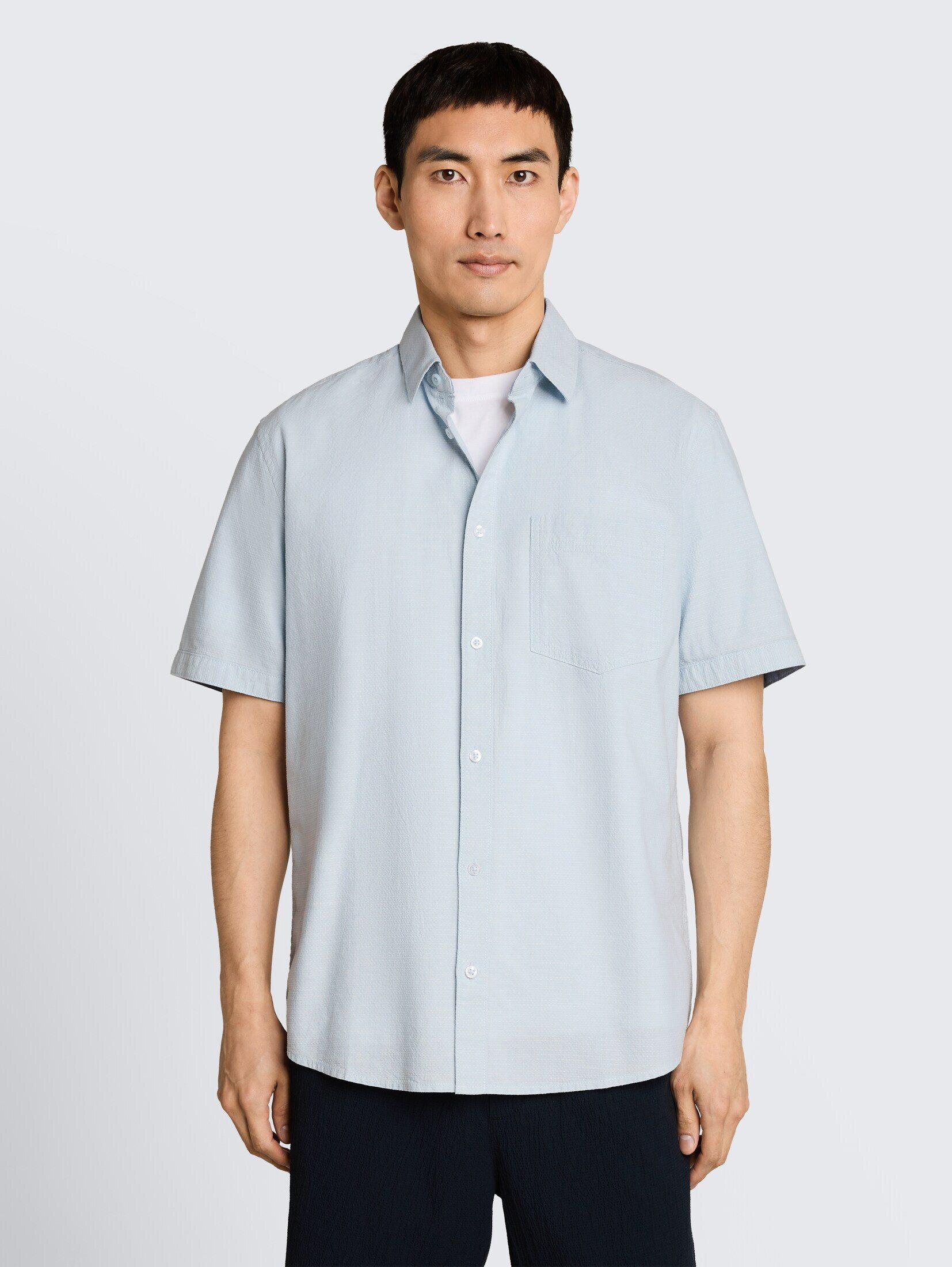 TOM TAILOR Kurzarmhemd Blusen & Shirts Regular Fit Kurzarmhemd mit Brusttasche