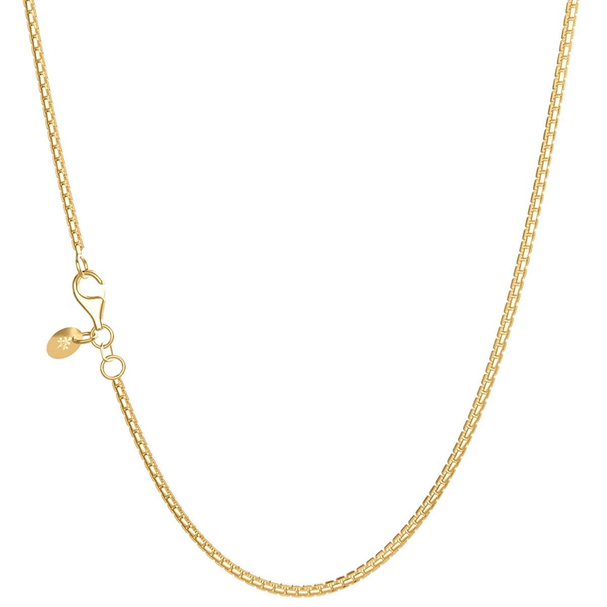 Seinerzeit FLORA & FAUNA Kette ohne Anhänger Venezia 1,3 mm Silber Vergoldet