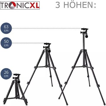 TronicXL 30-60cm Laserstativ Stativ Laser Baustativ 1/4 Zoll + 5/8 Zoll Stativhalterung