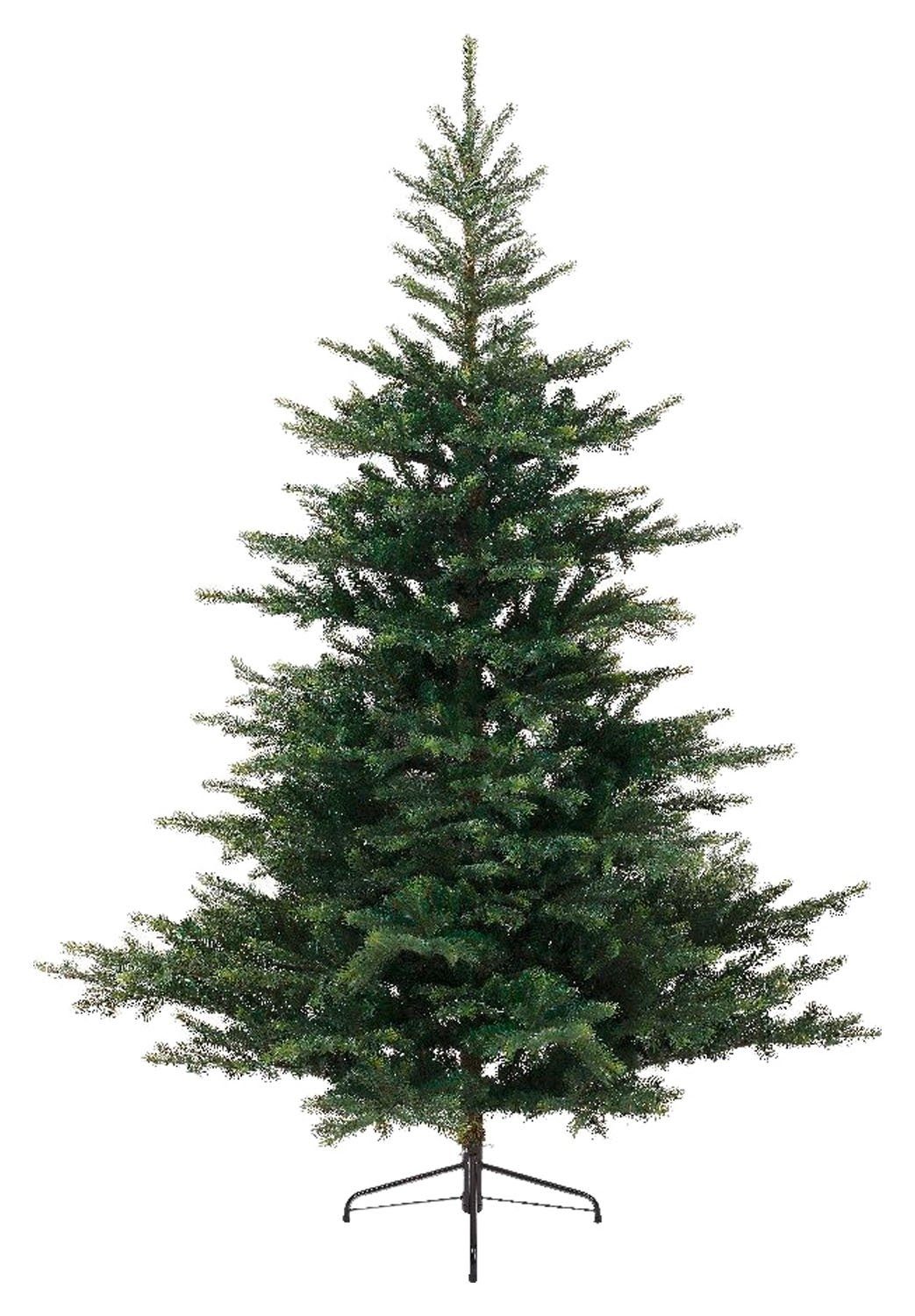 casa NOVA Künstlicher Weihnachtsbaum GRANDIS, H 180 cm, Ø 132 cm, Grün, Metallgestell, Fichte, Nadelfrei, Zusammenklappbar