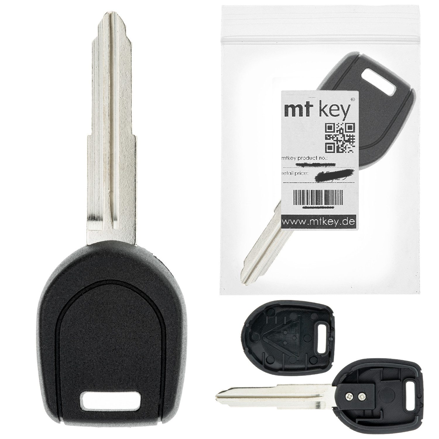mt-key Schlüsseltasche MT KEY Auto Ersatz Schlüssel MIT8, für MITSUBISHI CHALLENGER; DIAMANTE; ECLIPSE D30; ECLIPSE D50; ECL...