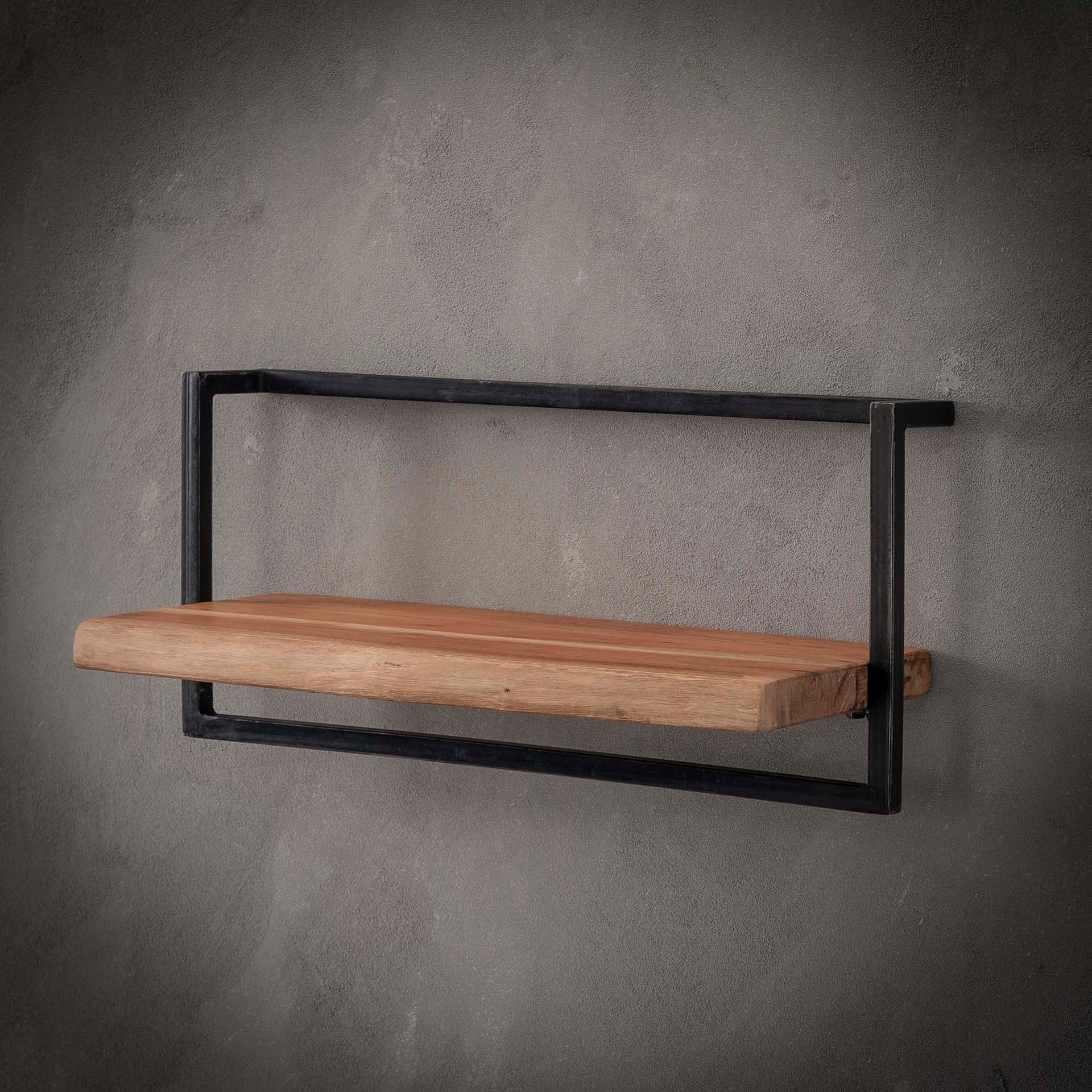 Vintagehaus Wandregal Wandregal Baumkante Edge Metall günstig online kaufen