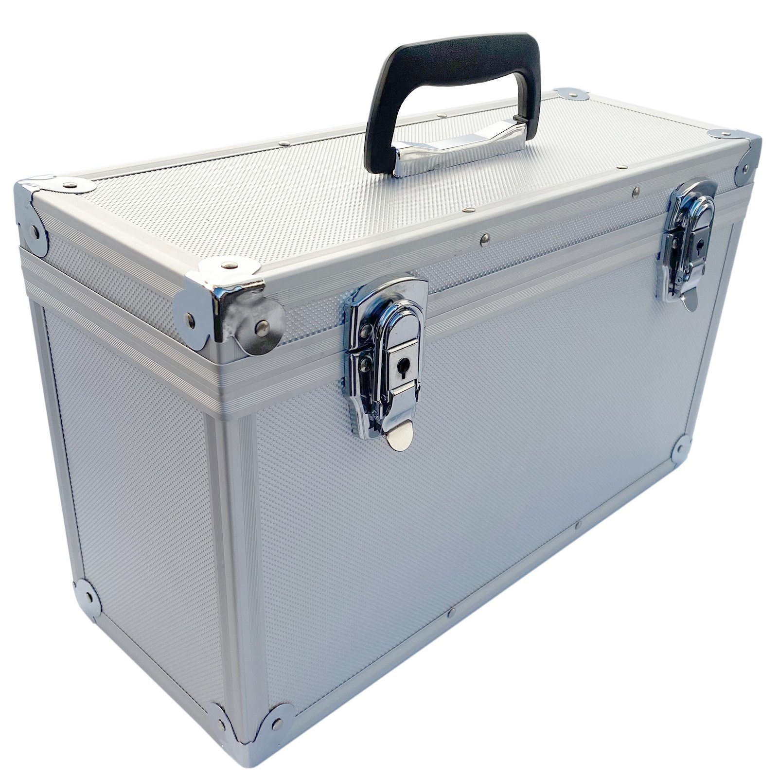 ECI Tools Werkzeugkoffer Aluminium Koffer Silber Entnehmbarer Deckel (LxBxH) 400 x155 x 240 mm
