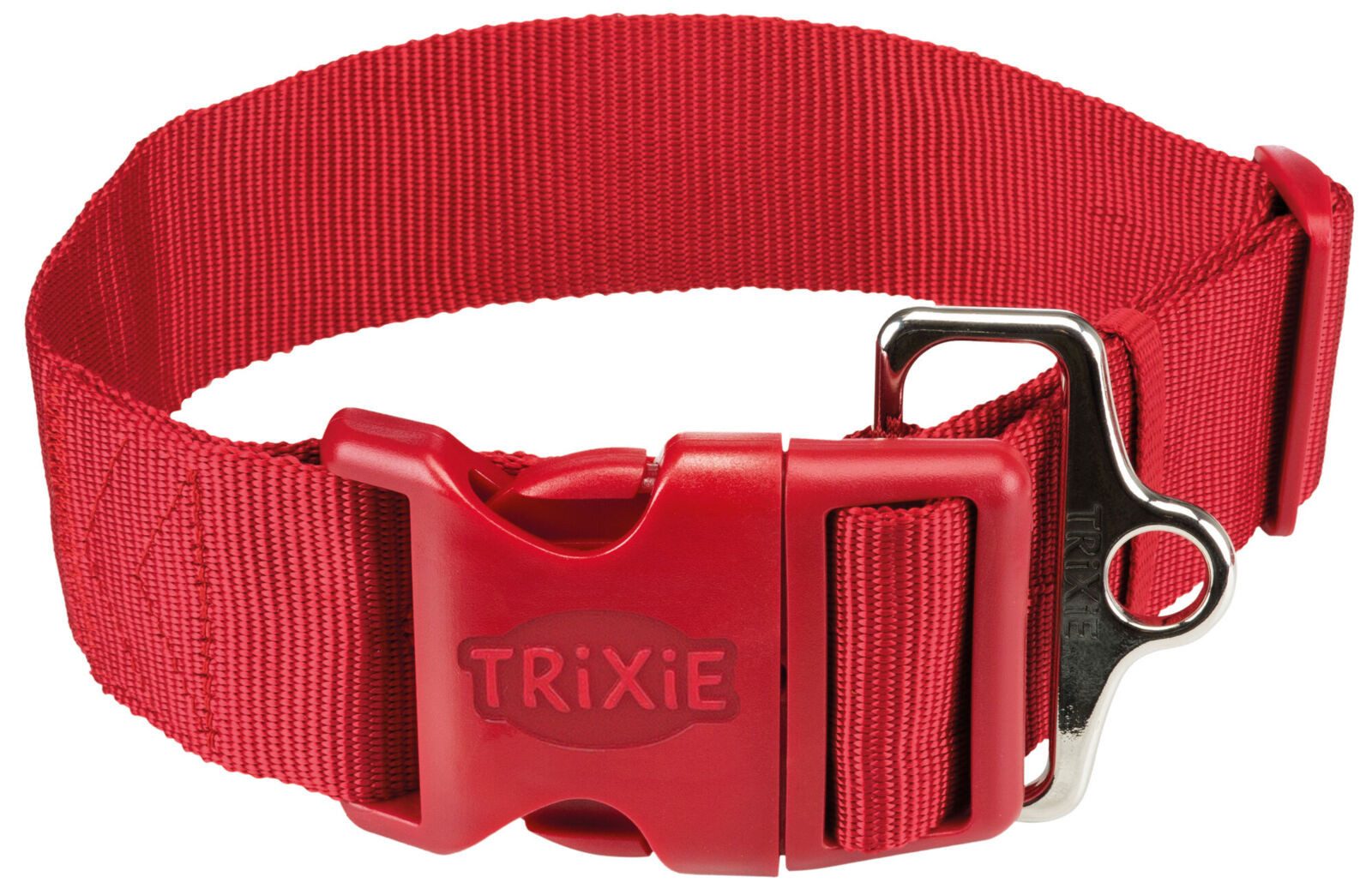 TRIXIE Hunde-Halsband Premium Halsband - rot - 40–60 cm/50 mm, Gurtband