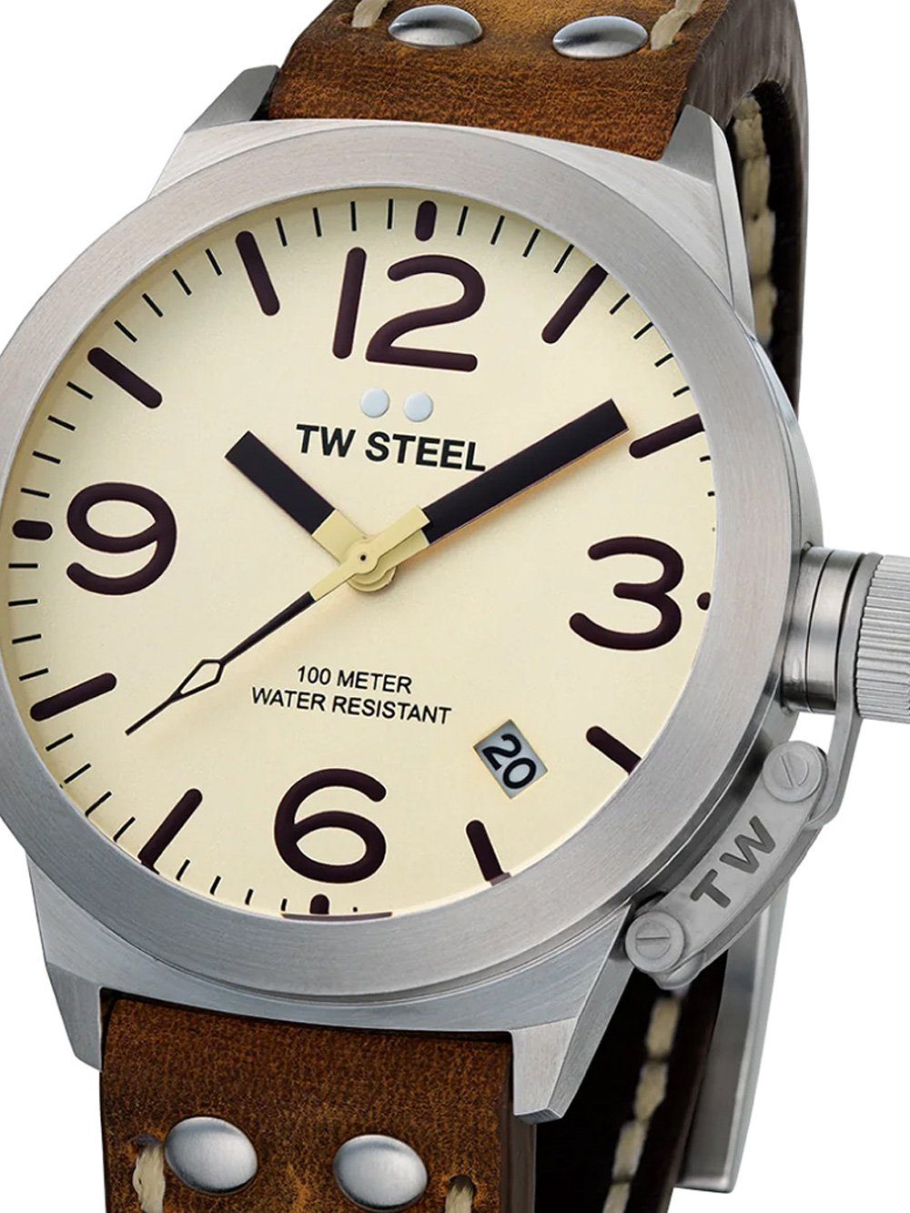 TW Steel Quarzuhr TW-Steel CS100 Canteen Herrenuhr 45mm 10ATM