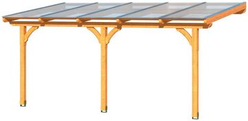 Skanholz Terrassendach Rimini, BxT: 541x250 cm, Bedachung Doppelstegplatten, 541 cm Breite, verschiedene Tiefen
