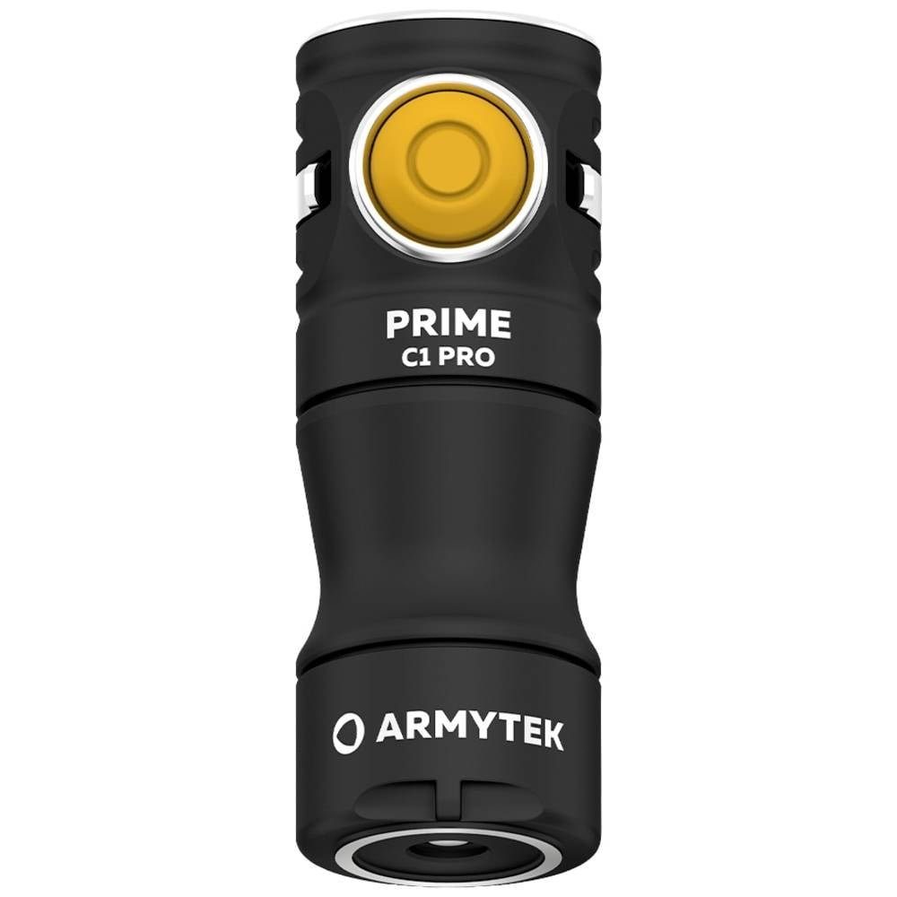 Armytek Taschenlampe Prime C1 Pro Warm Minitaschenlampe mit starker Leuchtkraft F07901W, mit Schlüsselanhänger, mit Gürtelclip