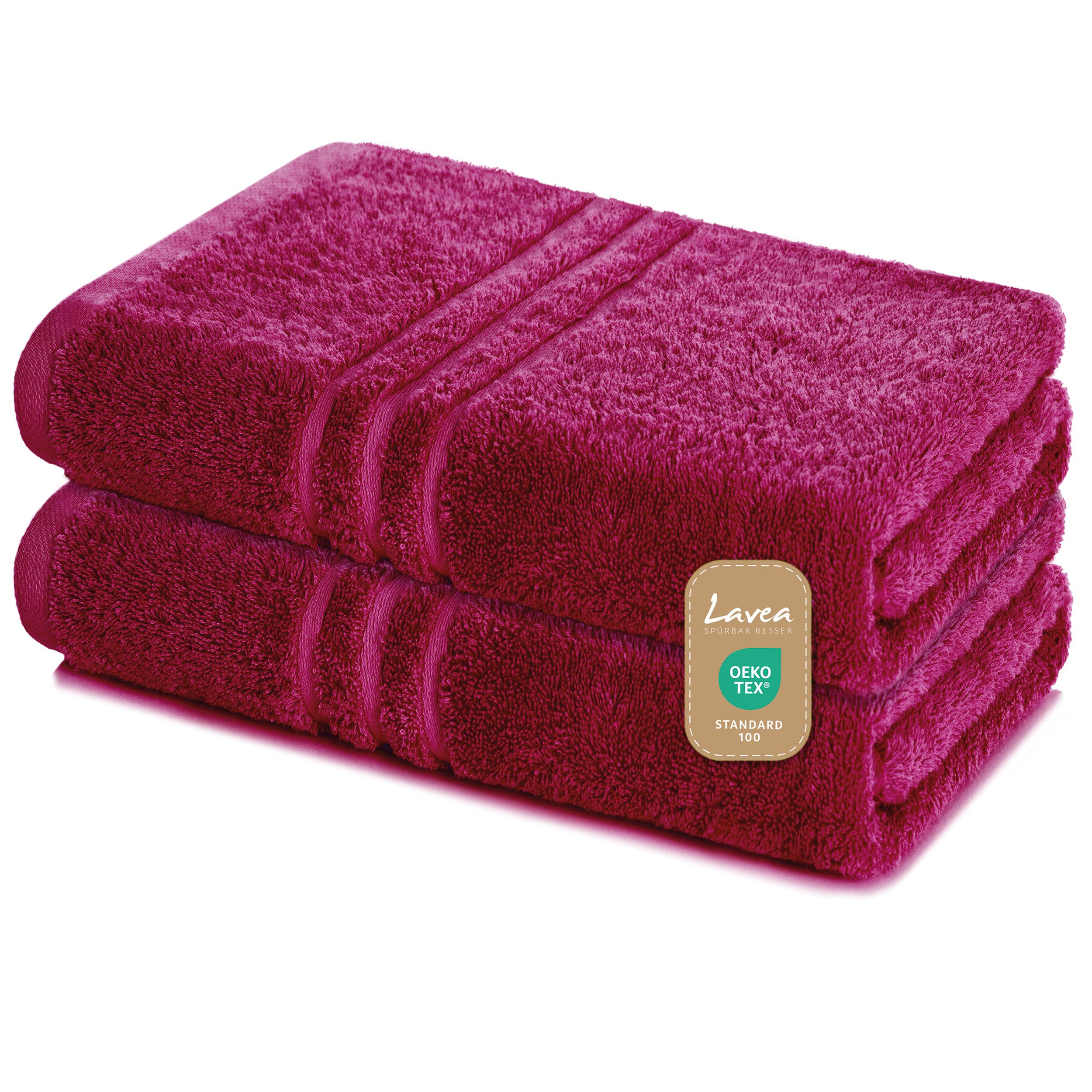 Lavea Saunatuch Elena-Frottierserie 80x200 cm, 100% Baumwolle (Set, 2-St), günstig online kaufen