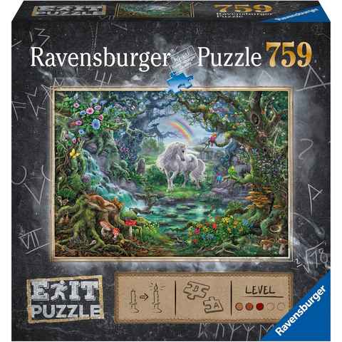 Ravensburger Puzzle EXIT, 9: Das Einhorn, 759 Puzzleteile, Made in Germany, FSC® - schützt Wald - weltweit