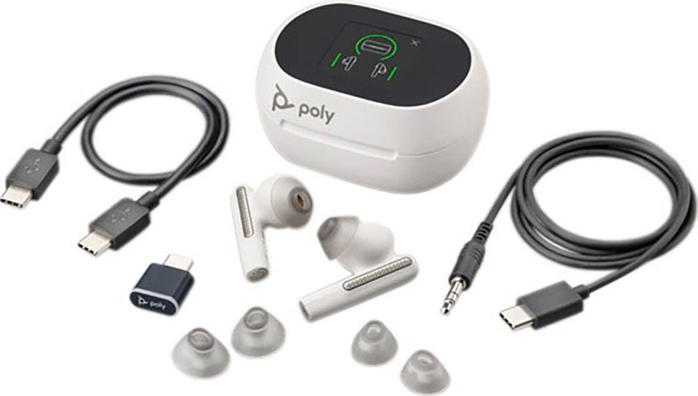Noise Free Cancelling USB-C Weiß Poly UC (Active Kopfhörer Voyager (ANC) 60+