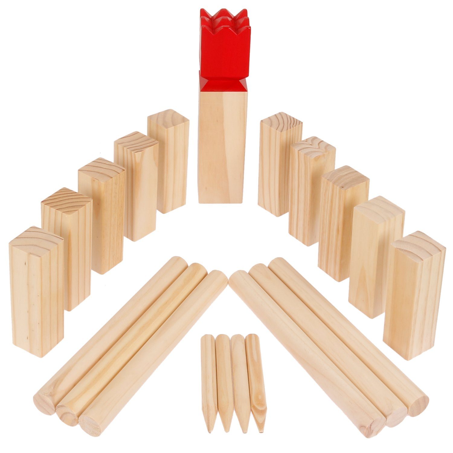 FunTomia Outdoor-Spielzeug 30cm König Kubb Spiel günstig online kaufen
